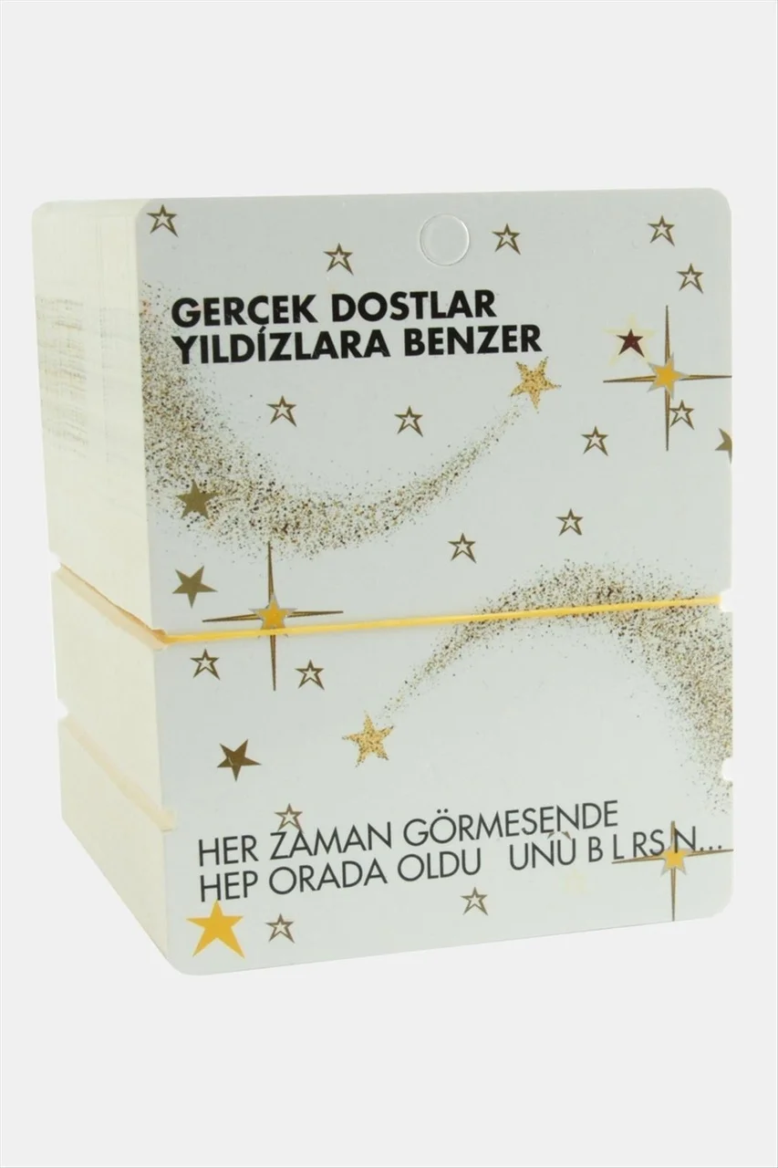Lexroo Yazım Hatalı Yıldız Bileklik Kartı - Beyaz Lexroo Yazım Hatalı Yıldız Bileklik Kartı - Beyaz