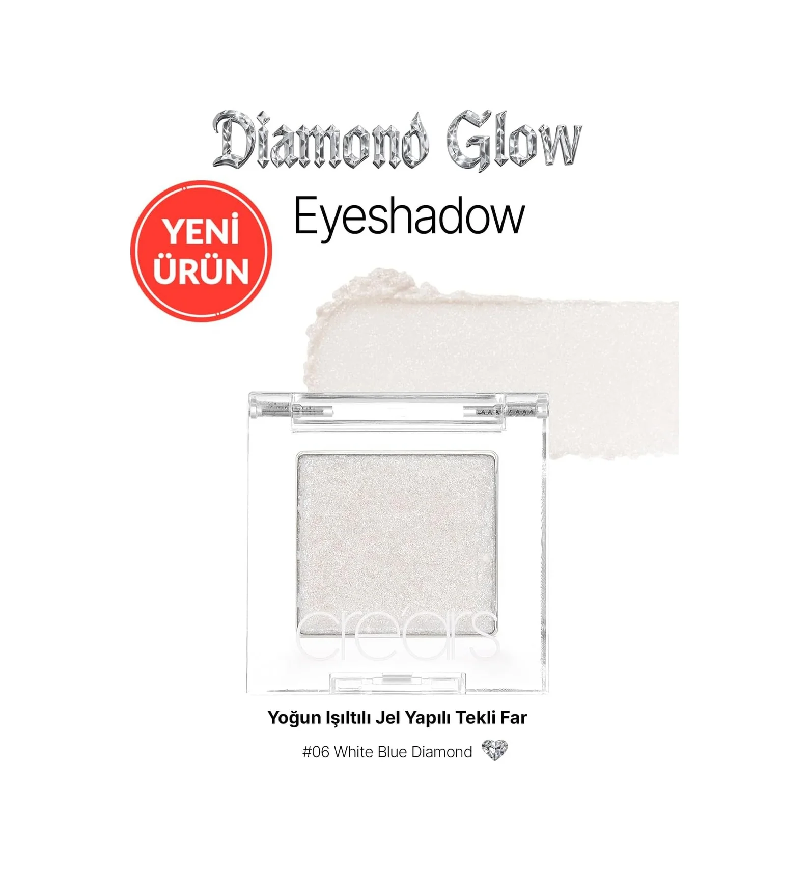 Lexroo Yoğun Işıltılı Jel Yapılı Tekli Far Diamond Glow Eyeshadow 06 White Blue Diamond Lexroo Yoğun Işıltılı Jel Yapılı Tekli Far Diamond Glow Eyeshadow 06 White Blue Diamond