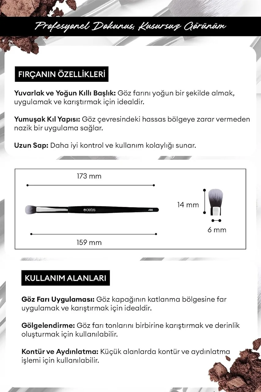 Lexroo Yuvarlak Karıştırma Fırçası Round Blending Brush 126 Lexroo Yuvarlak Karıştırma Fırçası Round Blending Brush 126