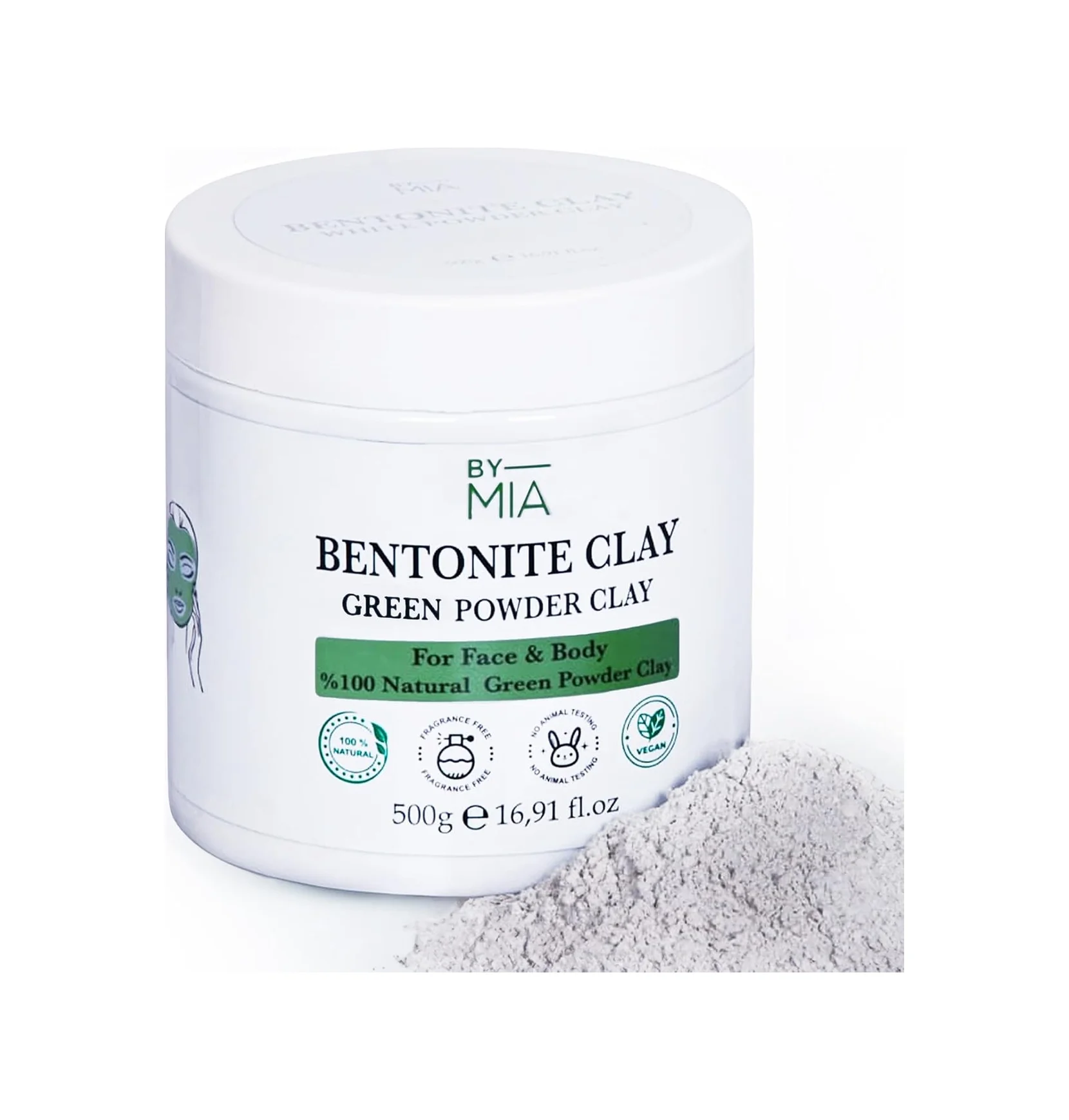 Lexroo Yüz Ve Vücut Bentonit Kili%100 Natural Doğal Yeşil Toz Kil 500 Gr Lexroo Yüz Ve Vücut Bentonit Kili%100 Natural Doğal Yeşil Toz Kil 500 Gr