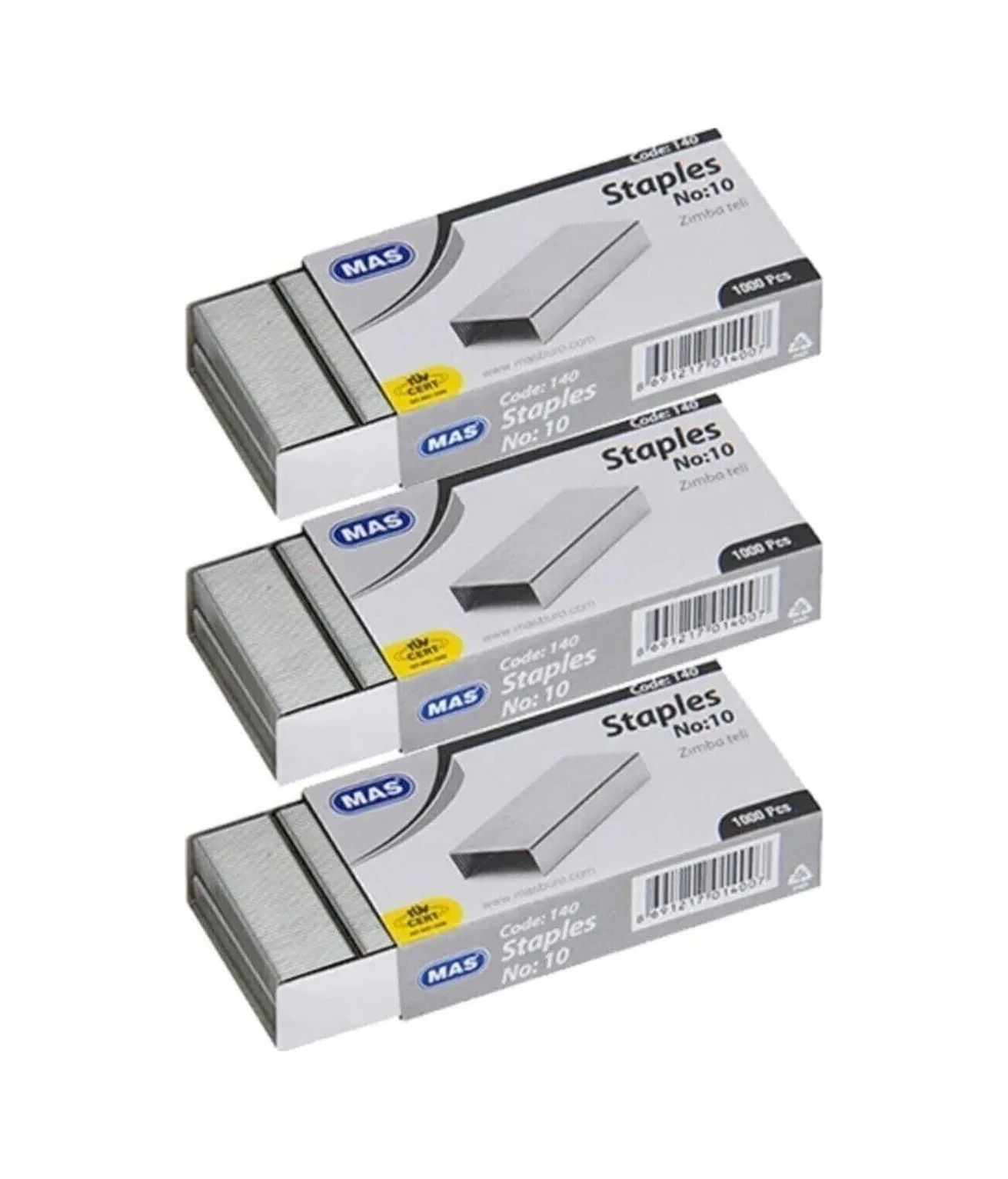 Lexroo Zımba Teli No:10 ''3 Paket'' 3000 Adet Lexroo Zımba Teli No:10 ''3 Paket'' 3000 Adet