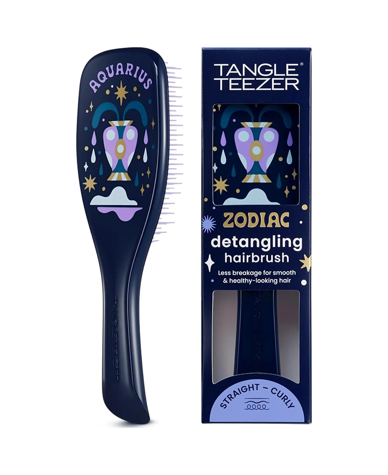 Lexroo Zodiac The Ultimate Detangler Aquarius Saç Açıcı Tarak Düz Ve Kıvırcık Saçlar Kova Burcu Lexroo Zodiac The Ultimate Detangler Aquarius Saç Açıcı Tarak Düz Ve Kıvırcık Saçlar Kova Burcu