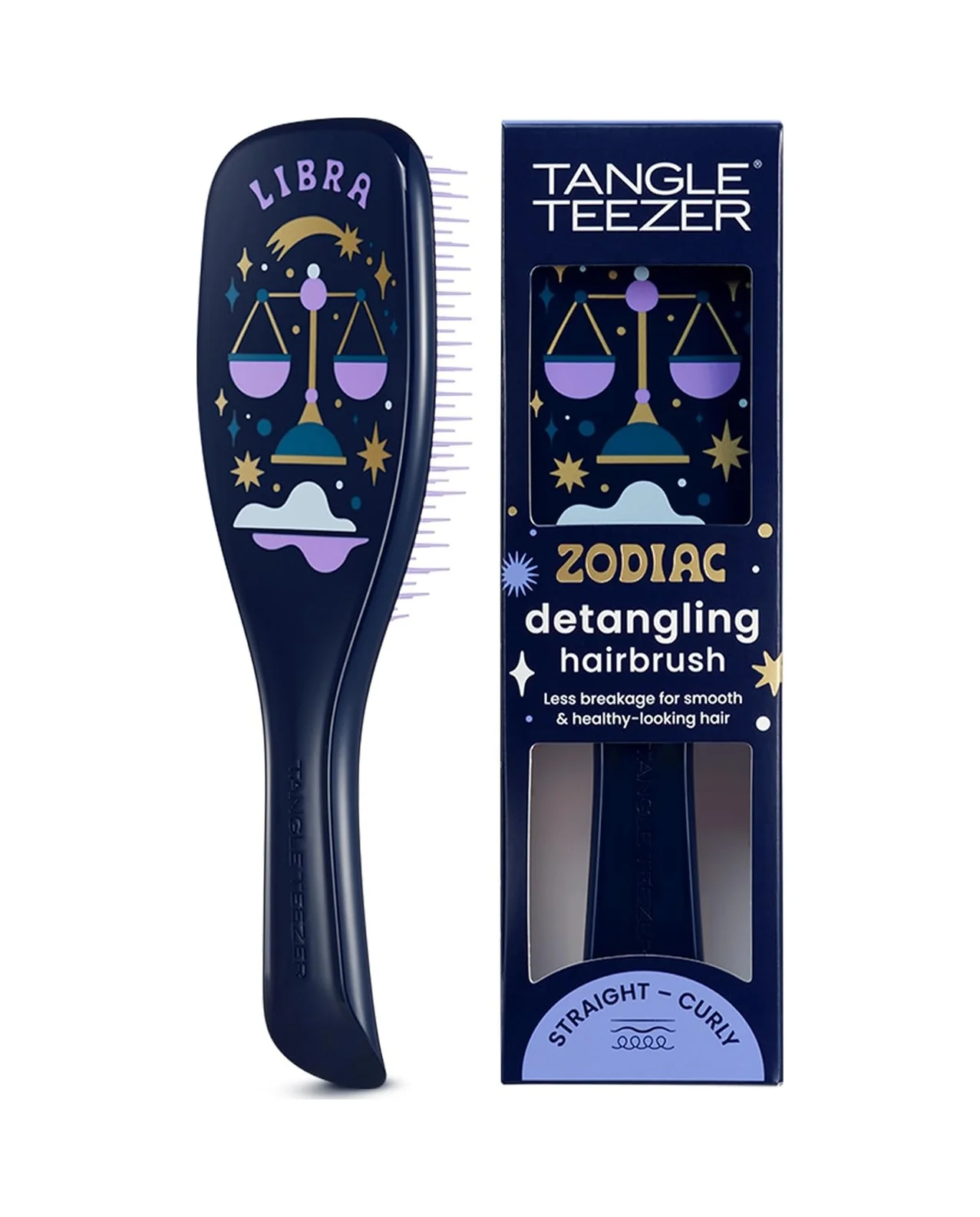 Lexroo Zodiac The Ultimate Detangler Libra Saç Açıcı Tarak Düz Ve Kıvırcık Saçlar Terazi Burcu Lexroo Zodiac The Ultimate Detangler Libra Saç Açıcı Tarak Düz Ve Kıvırcık Saçlar Terazi Burcu