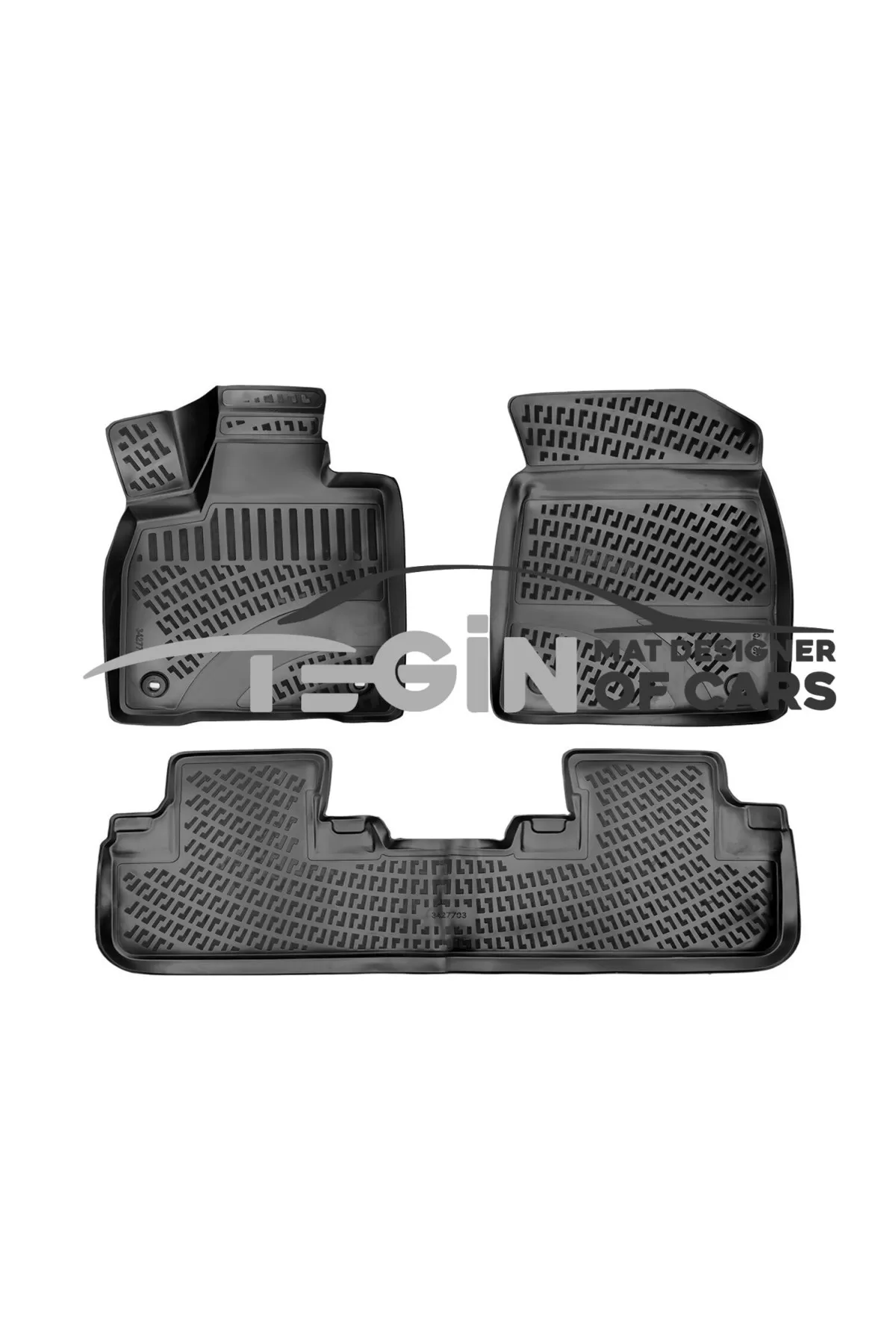 Lexus RX 5K 3D Havuzlu Paspas 2020 Siyah
