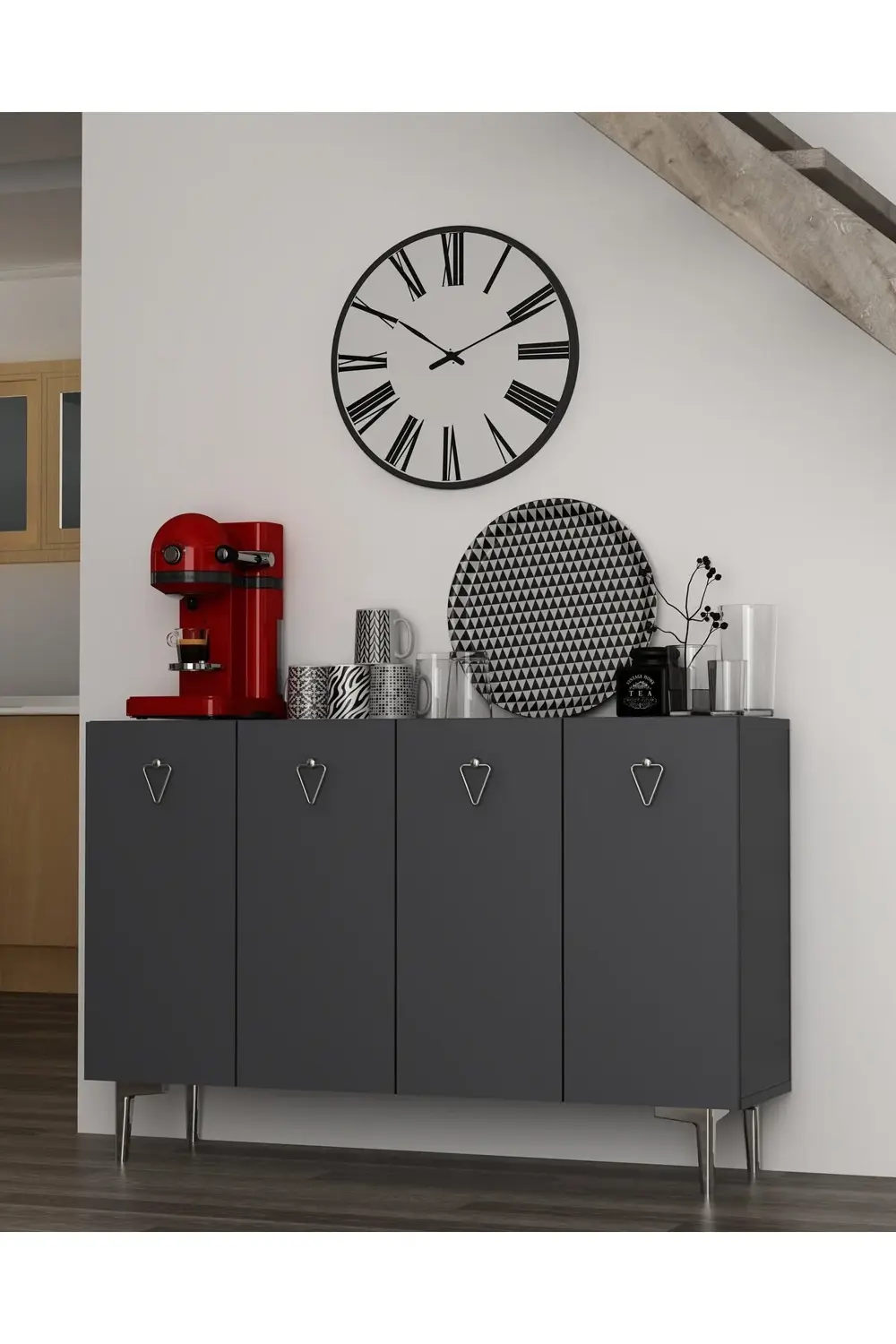 LEYLACT (KM120) KAHVE KÖŞESİ ANTRASİT-ANTRASİT-GÜMÜŞ