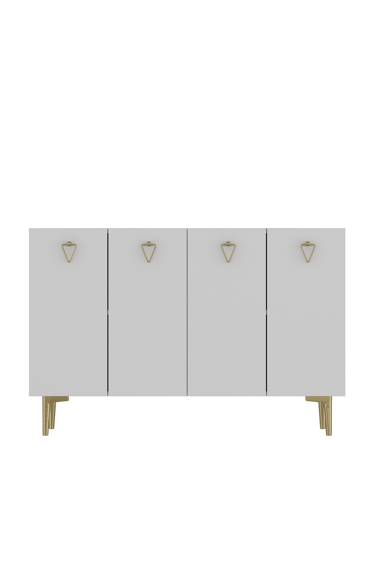 Cantek Dizayn Leylact (Km120) Ofis Evrak Dolabi Beyaz-Beyaz-Altin