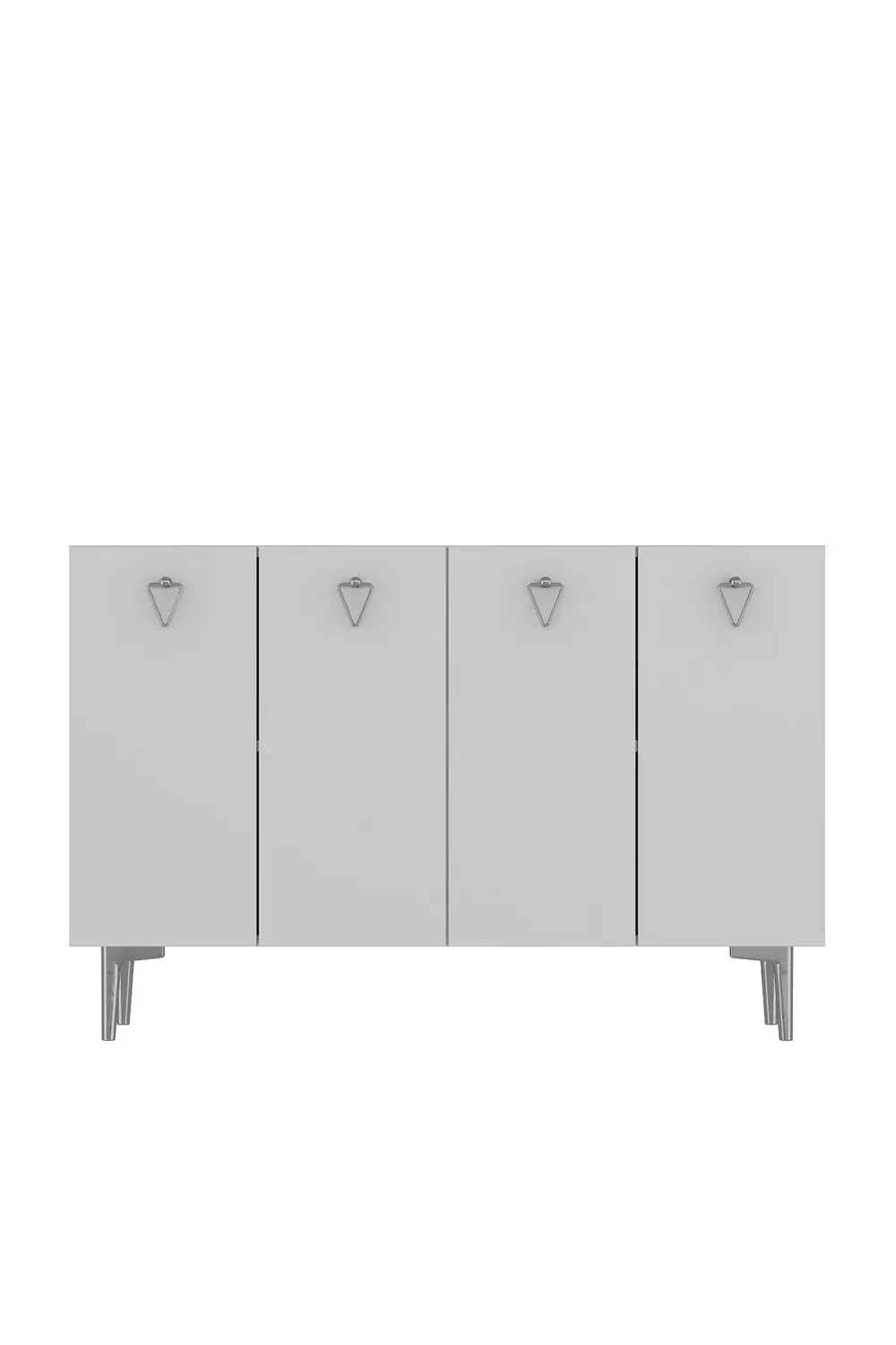 LEYLACT (KM120) OFİS EVRAK DOLABI BEYAZ-BEYAZ-GÜMÜŞ