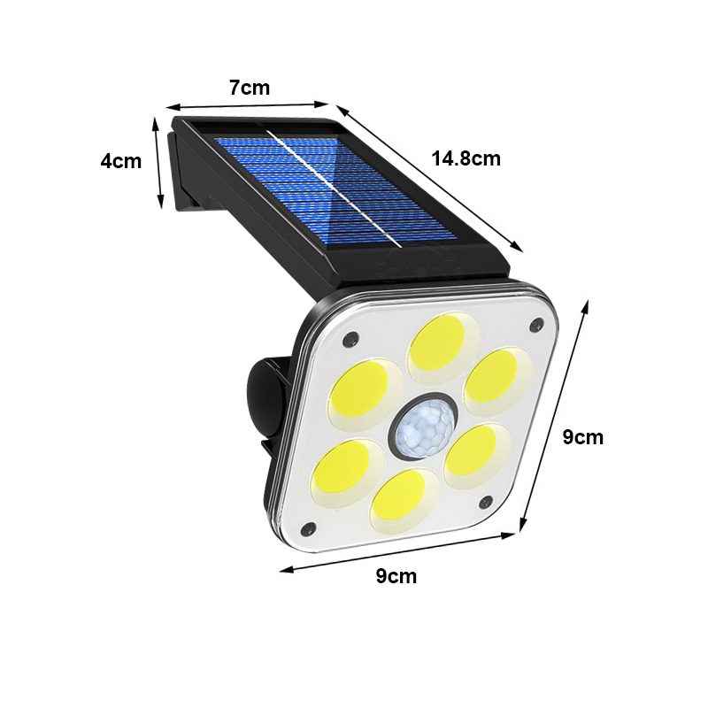 LF-1750A 54 COB LEDLİ 3 MODLU SENSÖRLÜ SOLAR İNDİKSİYON DUVAR LAM