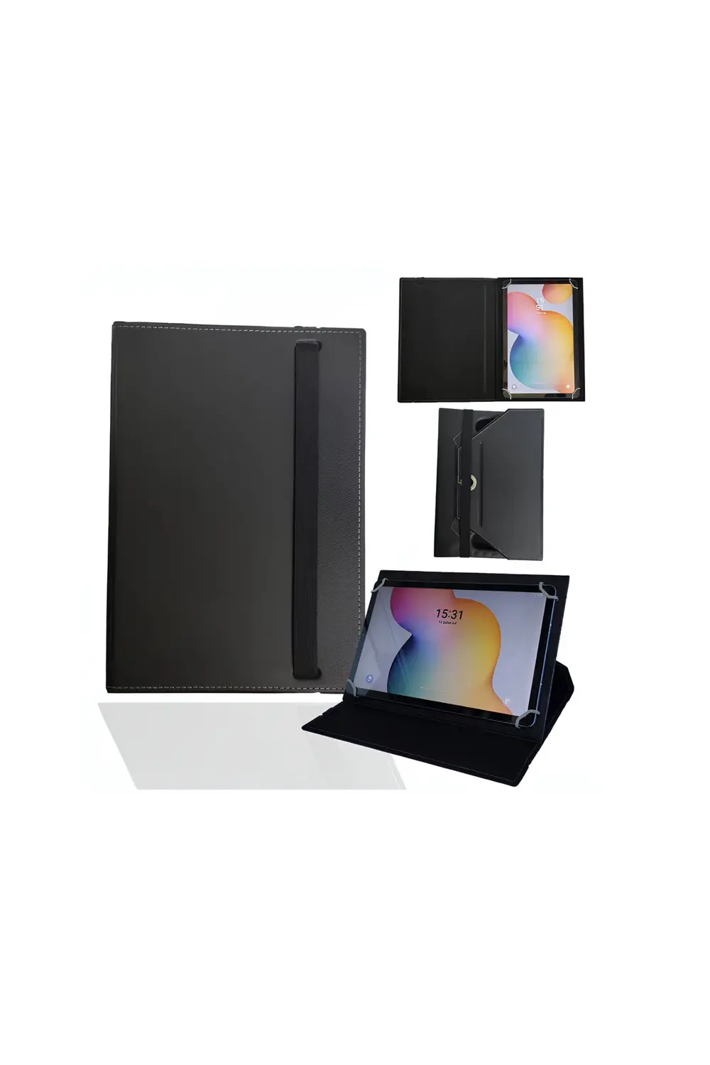 LG G Pad III 10.1" Tablet Uyumlu Standlı Üniversal Kapaklı Tablet