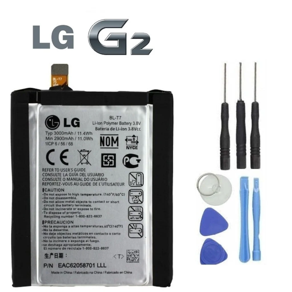 Lg G2 Batarya Pil D800 D801 Bl-T7 3000 Mah