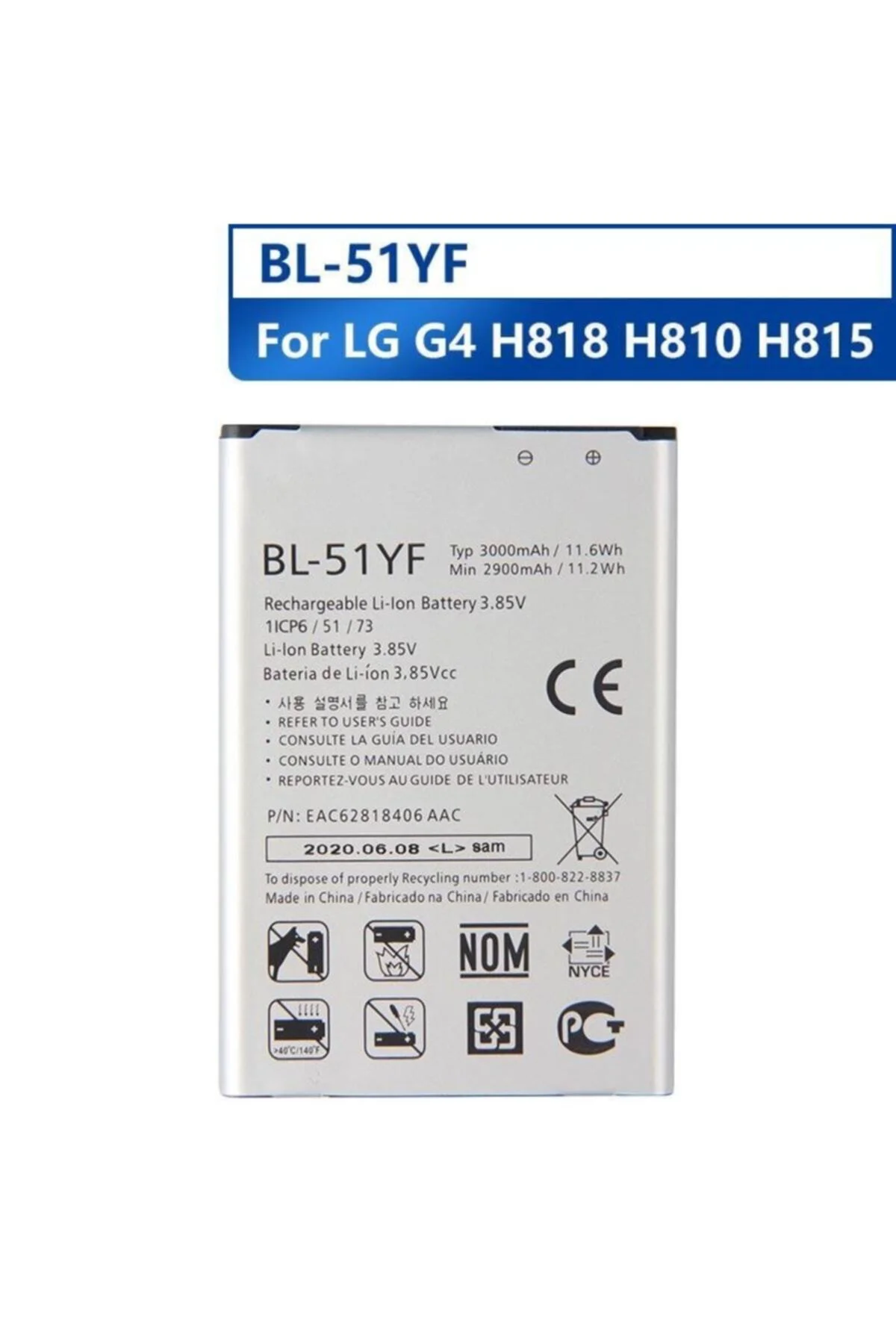 LG G4 Stylus Batarya BL-51YF