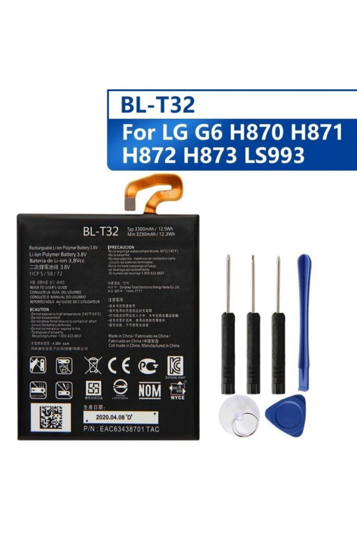 LG G6 Batarya & Tamir Seti BL-T32 3,300 mAh