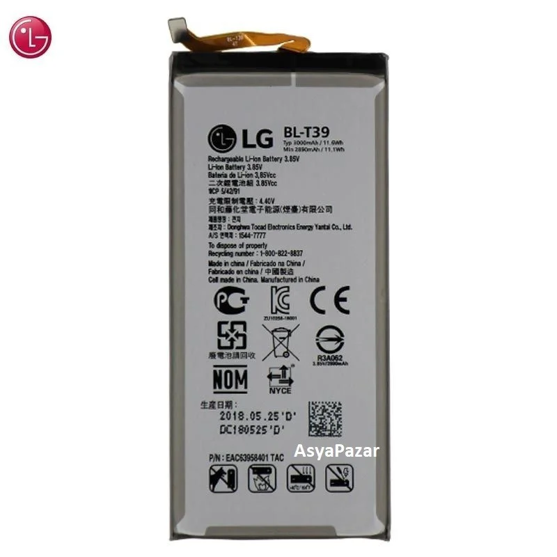 Lg G7/g7 Plus Bl-t39 Batarya Pil Orijinal