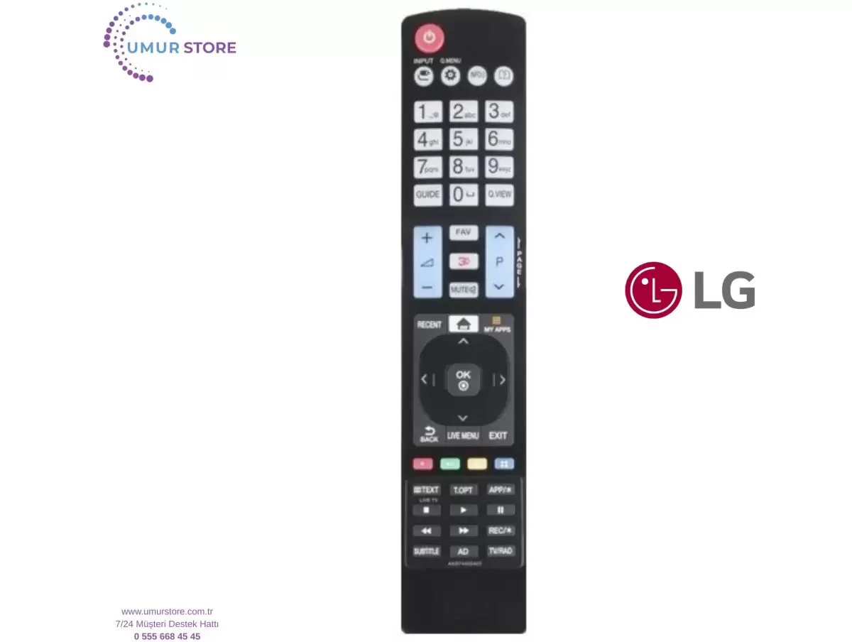 LG İle Uyumlu 60LA745 Televizyon Kumandası LG İle Uyumlu 60LA745 Televizyon Kumandası