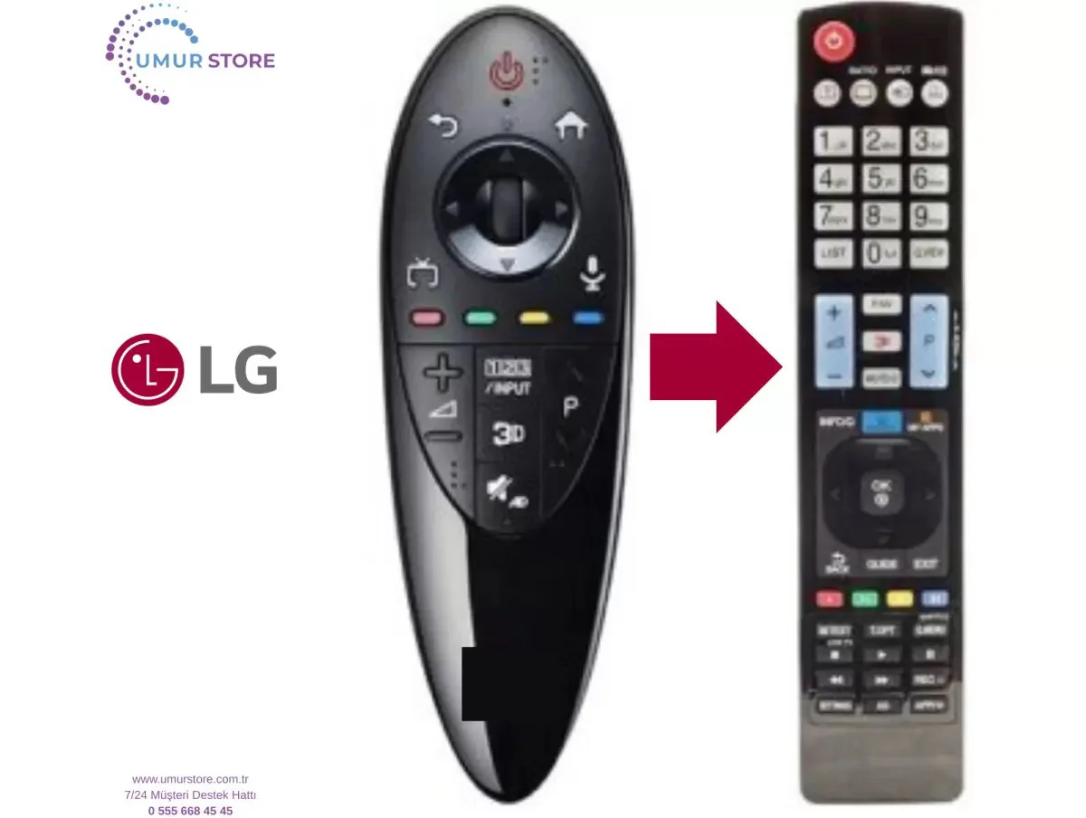 LG İle Uyumlu AN-MR 500 Yedek Televizyon Kumandası