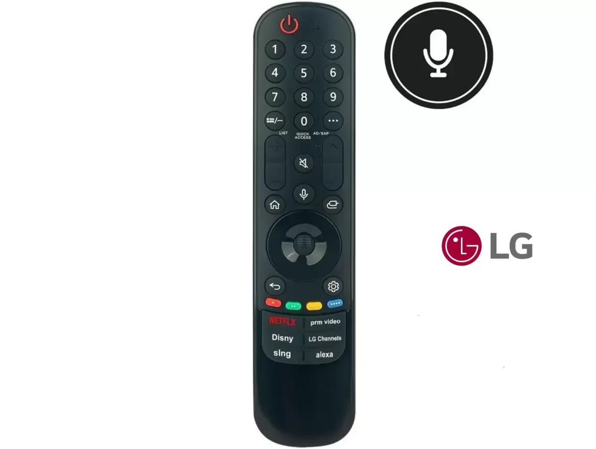 LG İle Uyumlu Model OLED77C46LA Webos Tv Kumandası-Mikrofon ve Ai