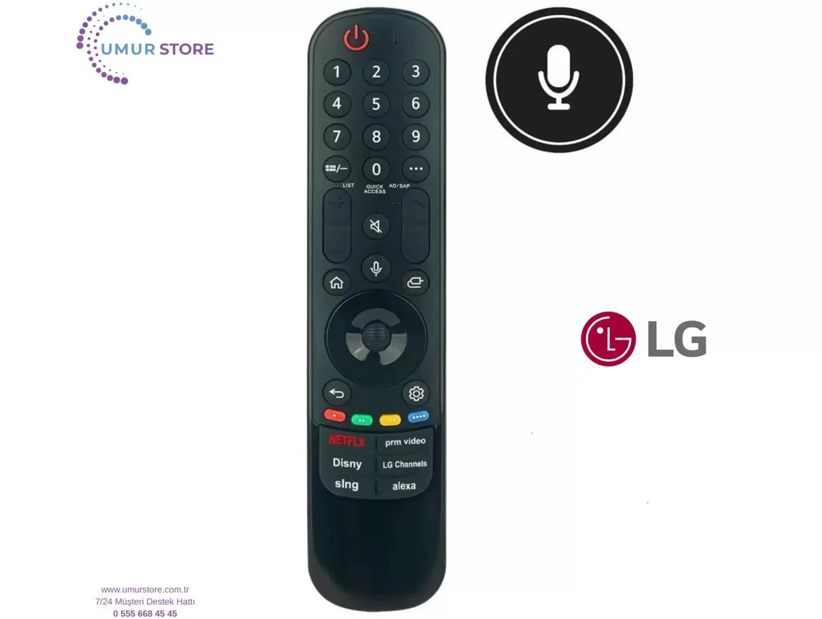 LG İle Uyumlu Model OLED48C14LB Mikrofonlu Smart Tv Kumanda LG İle Uyumlu Model OLED48C14LB Mikrofonlu Smart Tv Kumanda