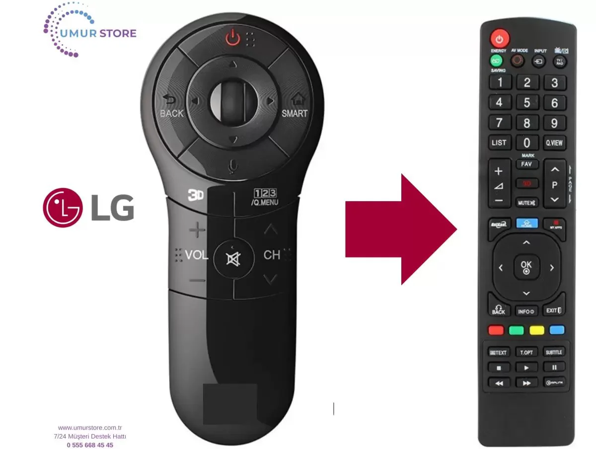 LG İle Uyumlu Sihirli Mouse AN-MR 400 Yedek Kumanda