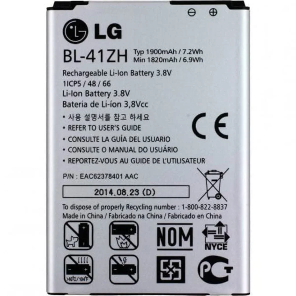 Lg L Fino / Lg Leon Batarya Pil D290 Bl-41Zh Lg L Fino / Lg Leon Batarya Pil D290 Bl-41Zh