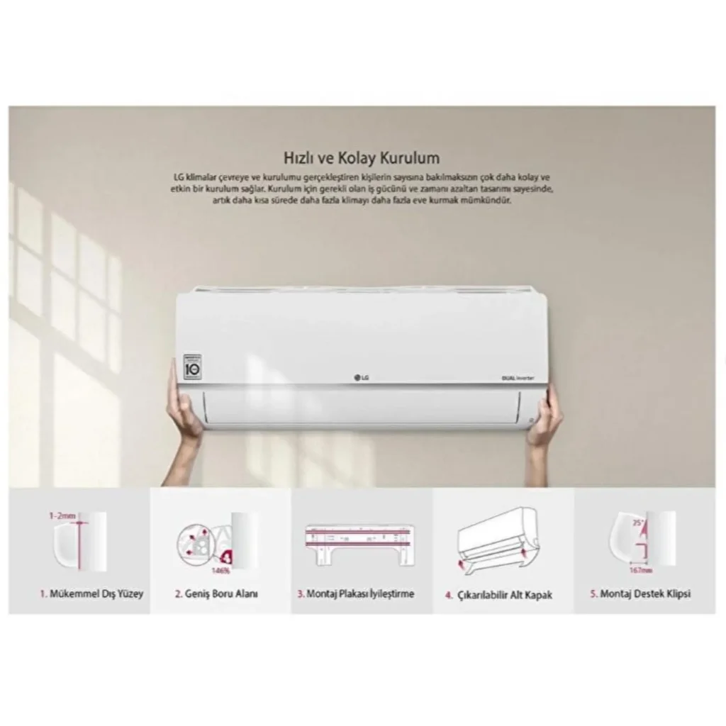 LG PC12SQ S3NM12JA2FA 12000 BTU Kliması - Yüksek Performanslı Soğutma