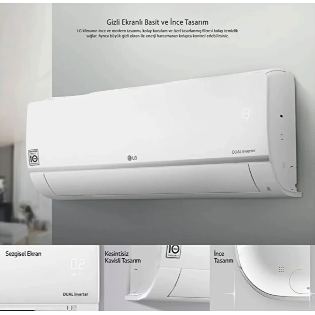 LG PC12SQ S3NM12JA2FA 12000 BTU Kliması - Yüksek Performanslı Soğutma