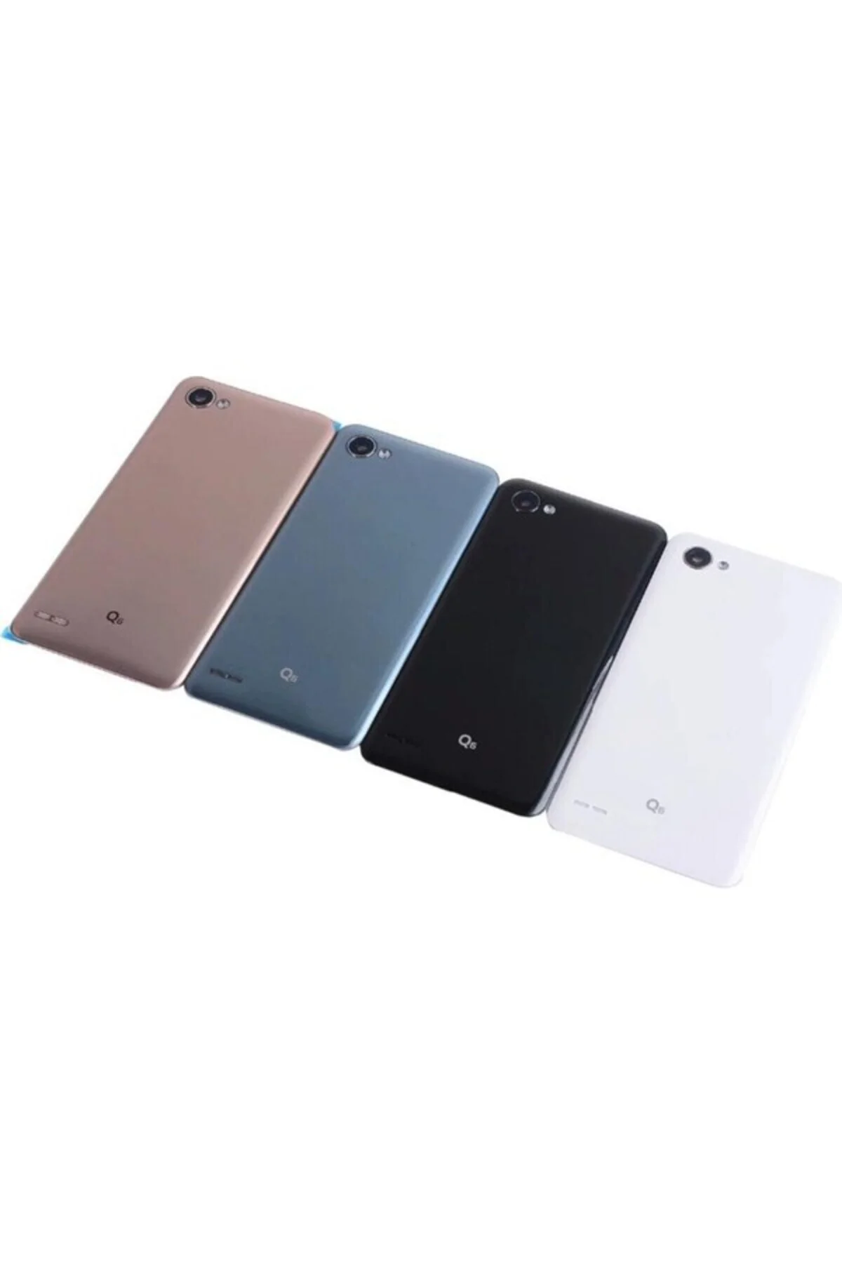 Lg Q6 uyumlu Arka Pil Kapak Gold