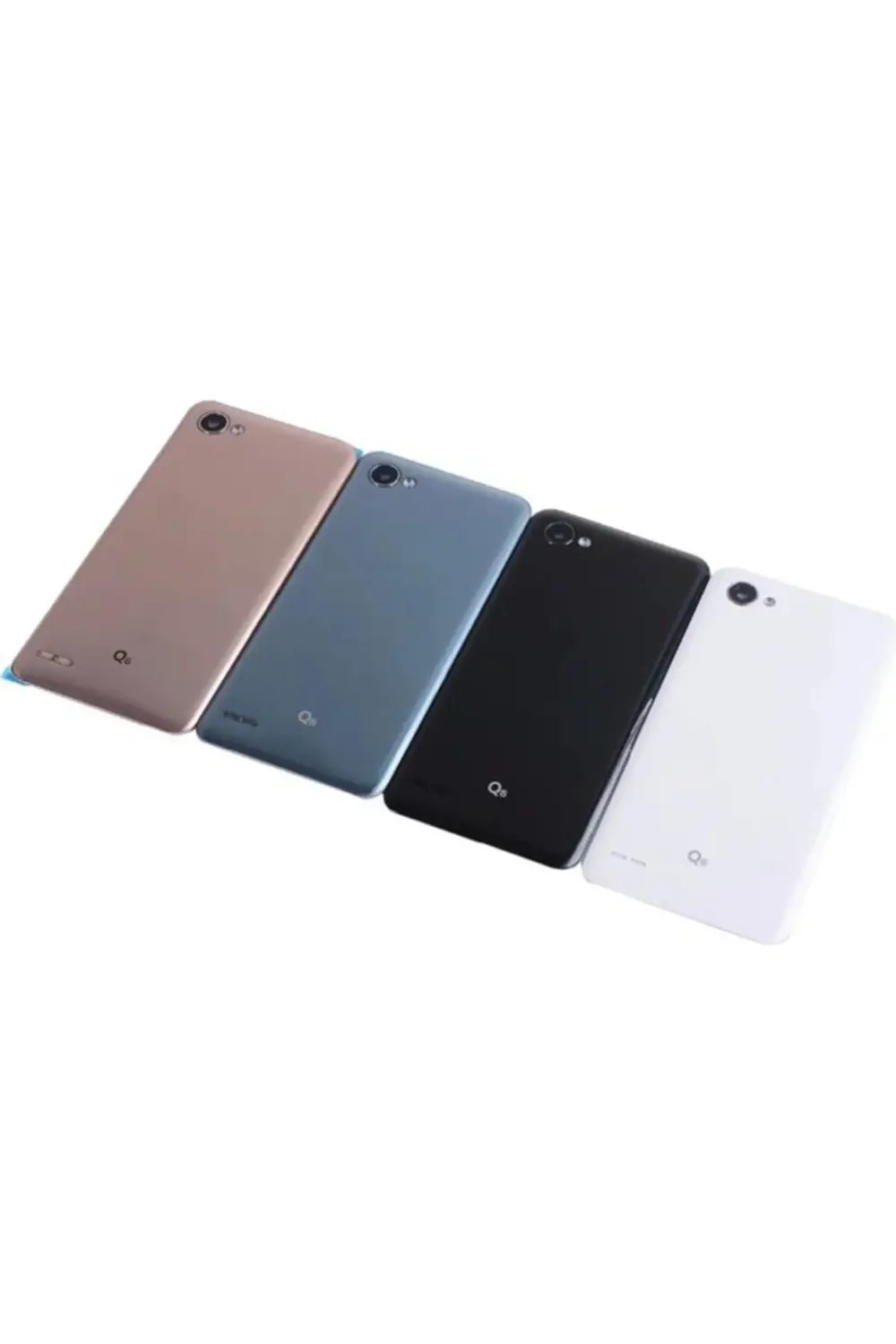 Lg Q6 uyumlu Arka Pil Kapak Gold