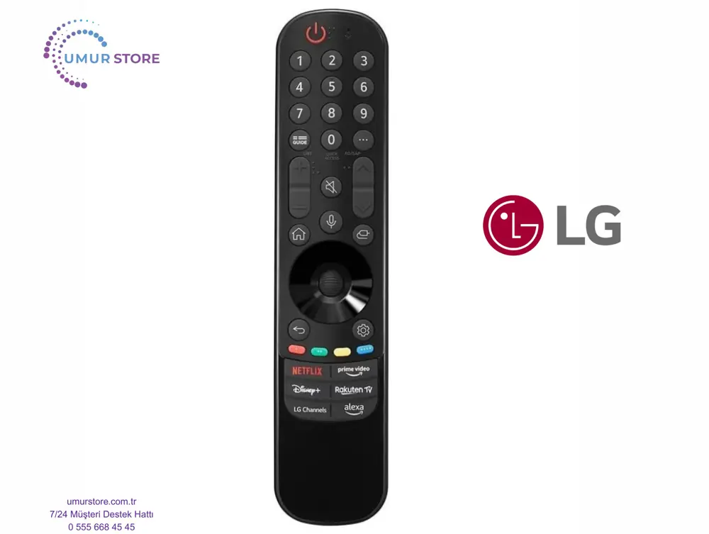LG Uyumlu OLED65G45LW Webos Televizyon Kumandası-Mikrofon ve Air