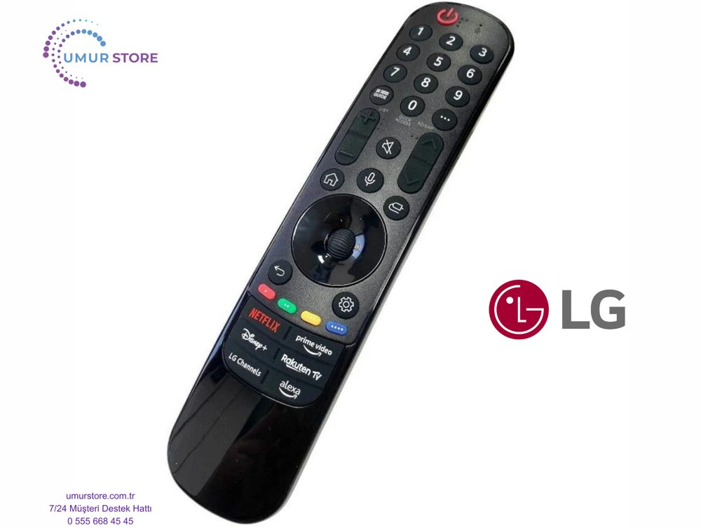 LG Uyumlu OLED65G45LW Webos Televizyon Kumandası-Mikrofon ve Air