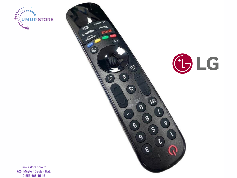 LG Uyumlu OLED65G45LW Webos Televizyon Kumandası-Mikrofon ve Air