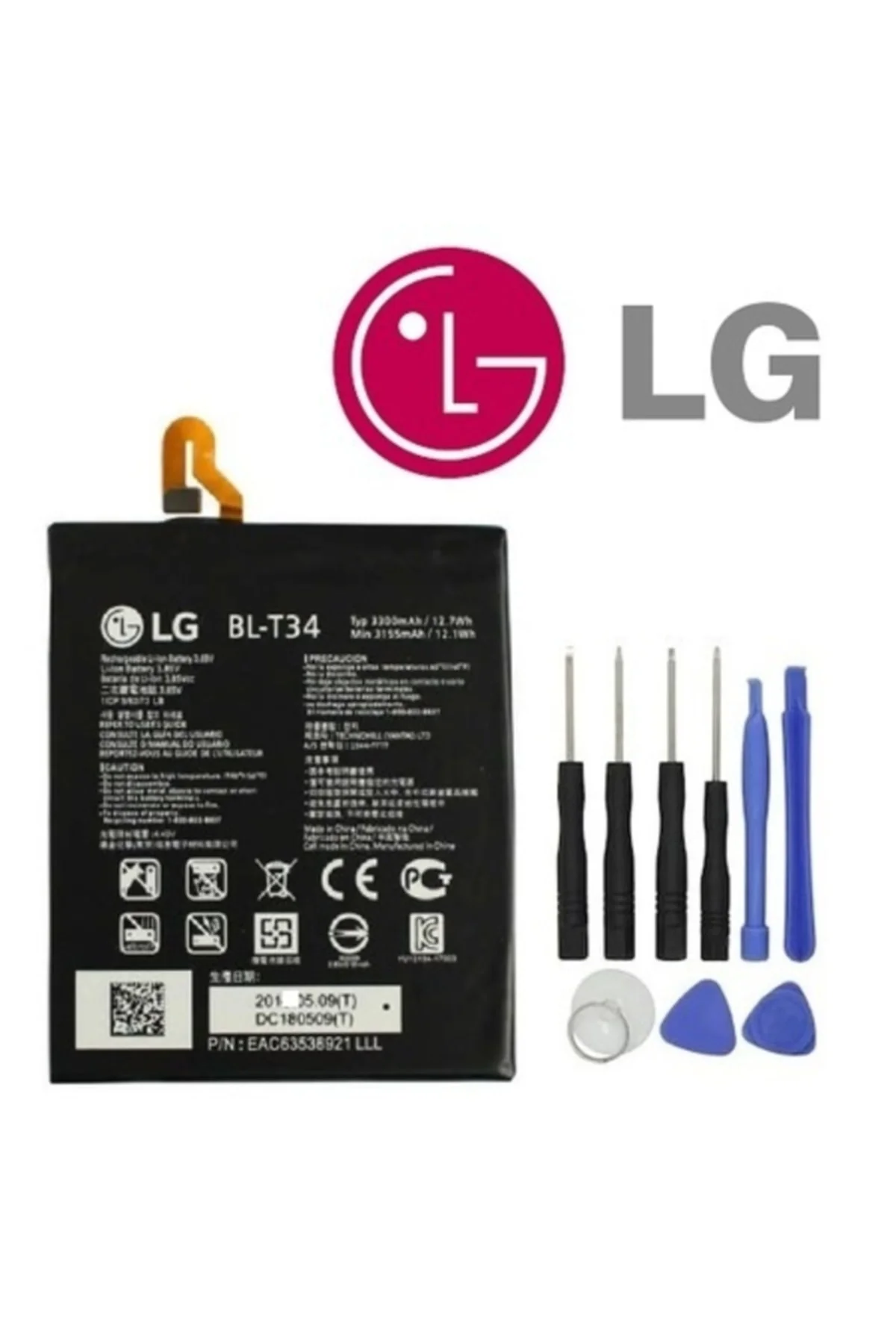 Lg V30 Plus Pil Batarya BL-T34 Batarya Pil ve Tamir Seti