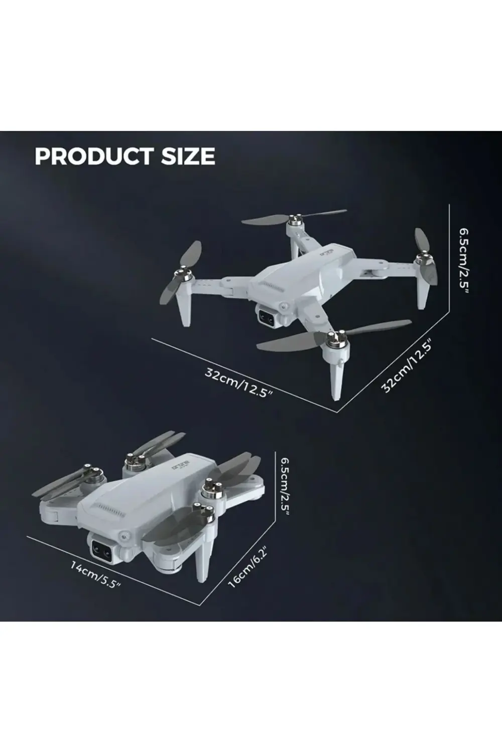 Oyuncakmarketim Lh-X68g 4K Drone Wifi Kamera Fpv Drone Otomatik Dönüş Yol Noktası