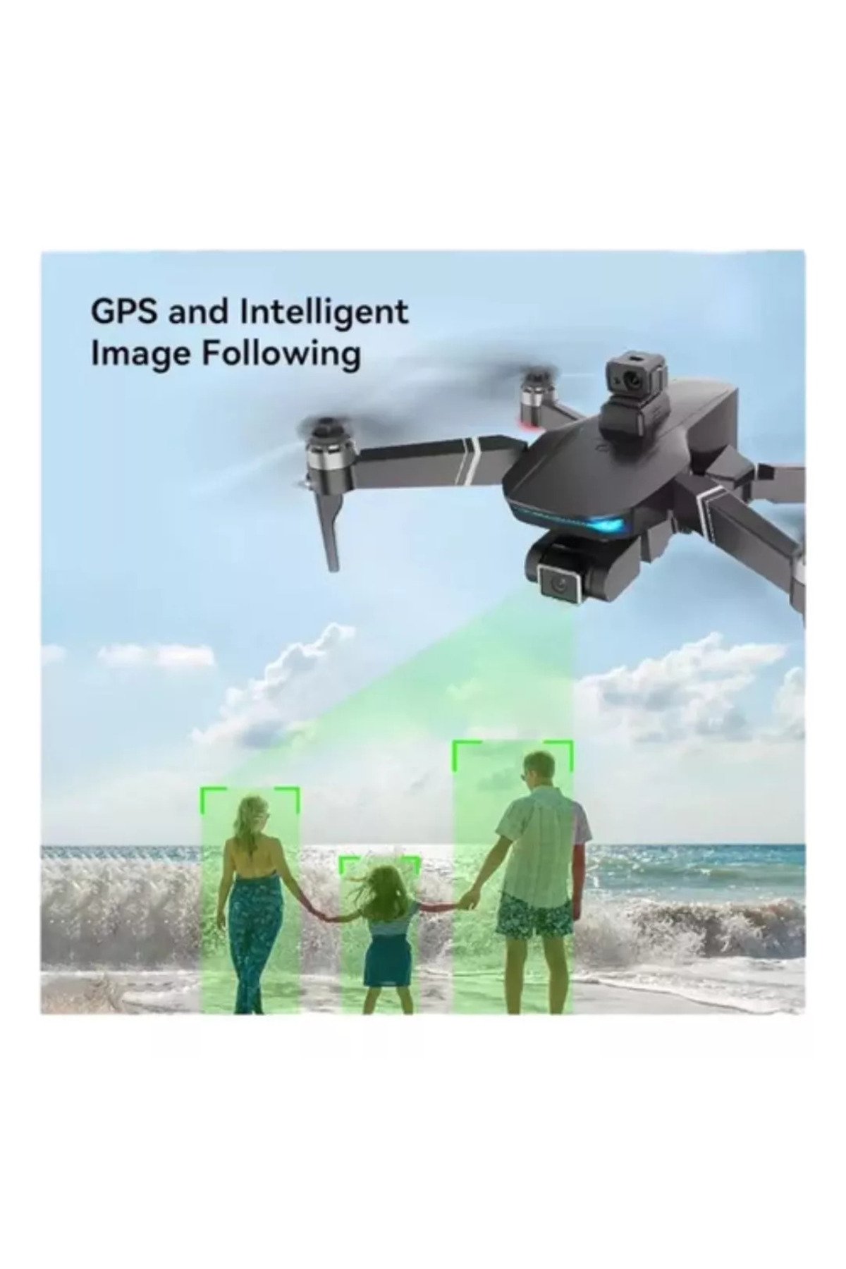 Oyuncakmarketim Lh-X75pro Kumandalı Drone 5G Wifi 4K Hd Kamera 6 Eksenli Lazer Se