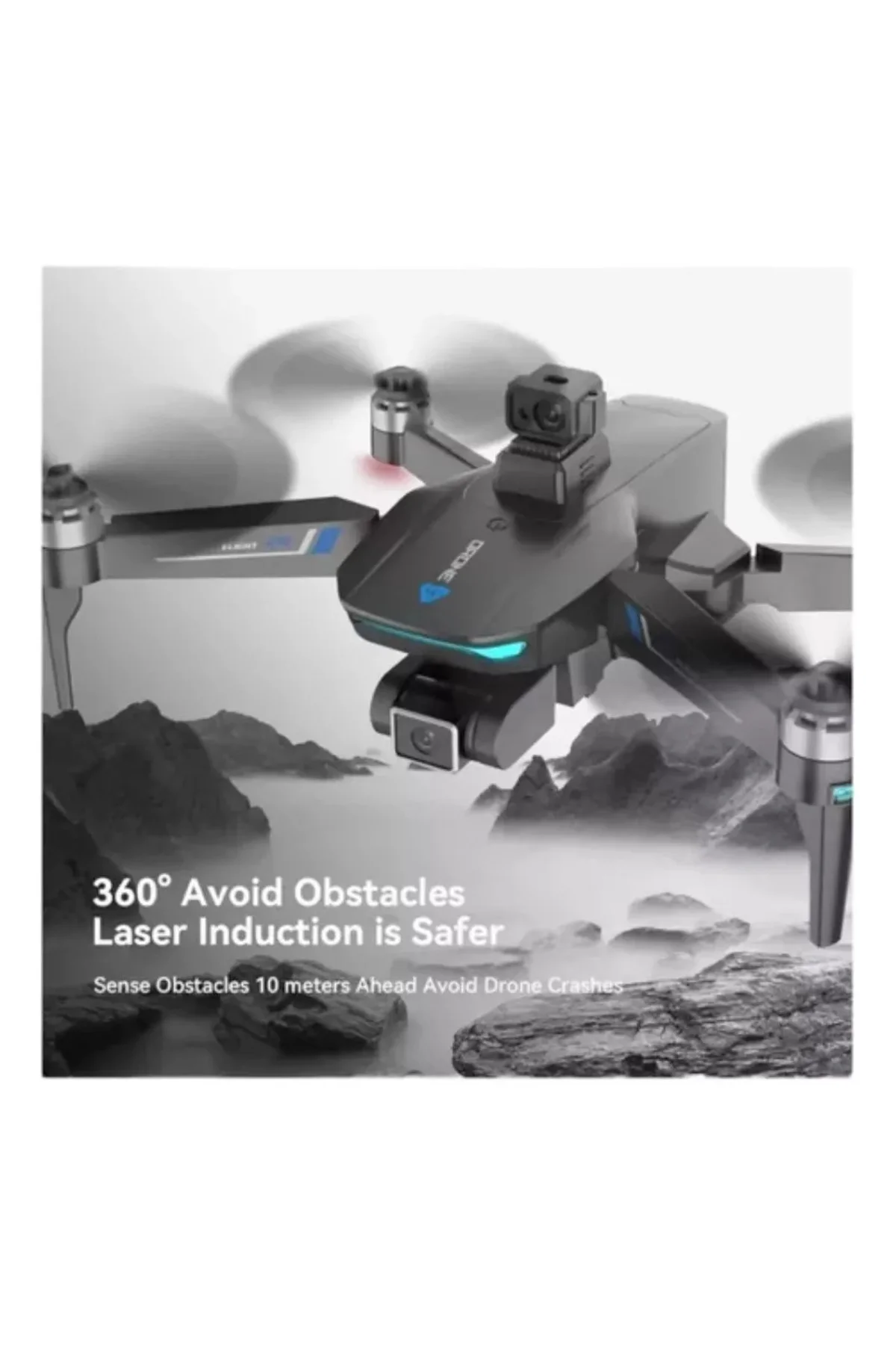 LH-X75PRO Kumandalı Drone 5G WİFİ 4K HD Kamera 6 Eksenli Lazer Se