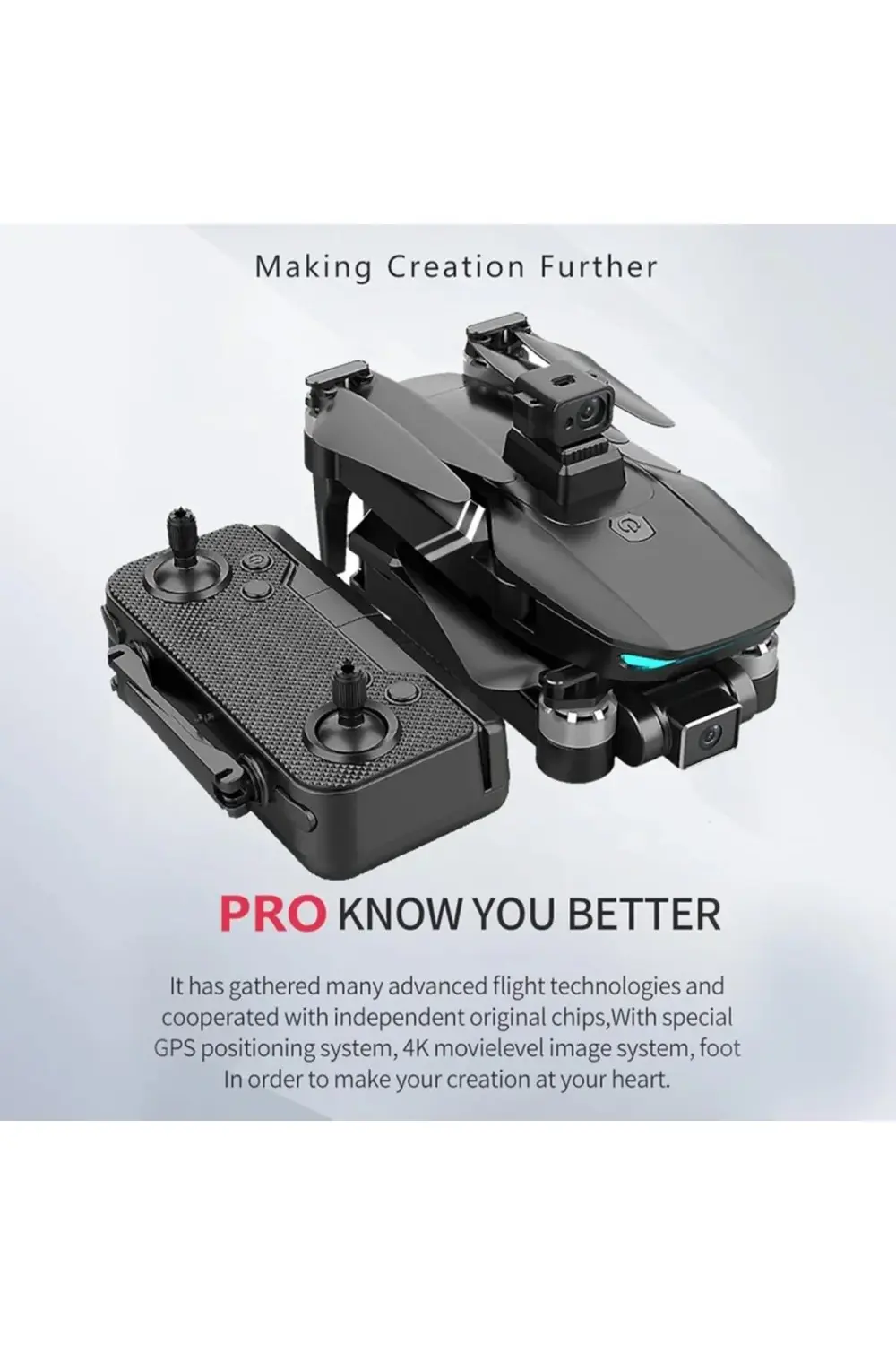 LH-X75PRO Kumandalı Drone 5G WİFİ 4K HD Kamera 6 Eksenli Lazer Se