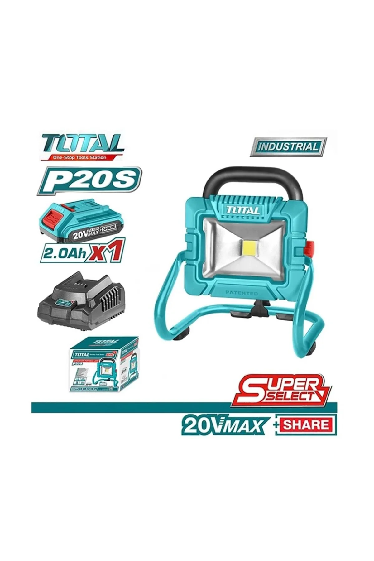 Li-Ion Akülü Led Lamba TAŞINABİLİR -TWLI20258