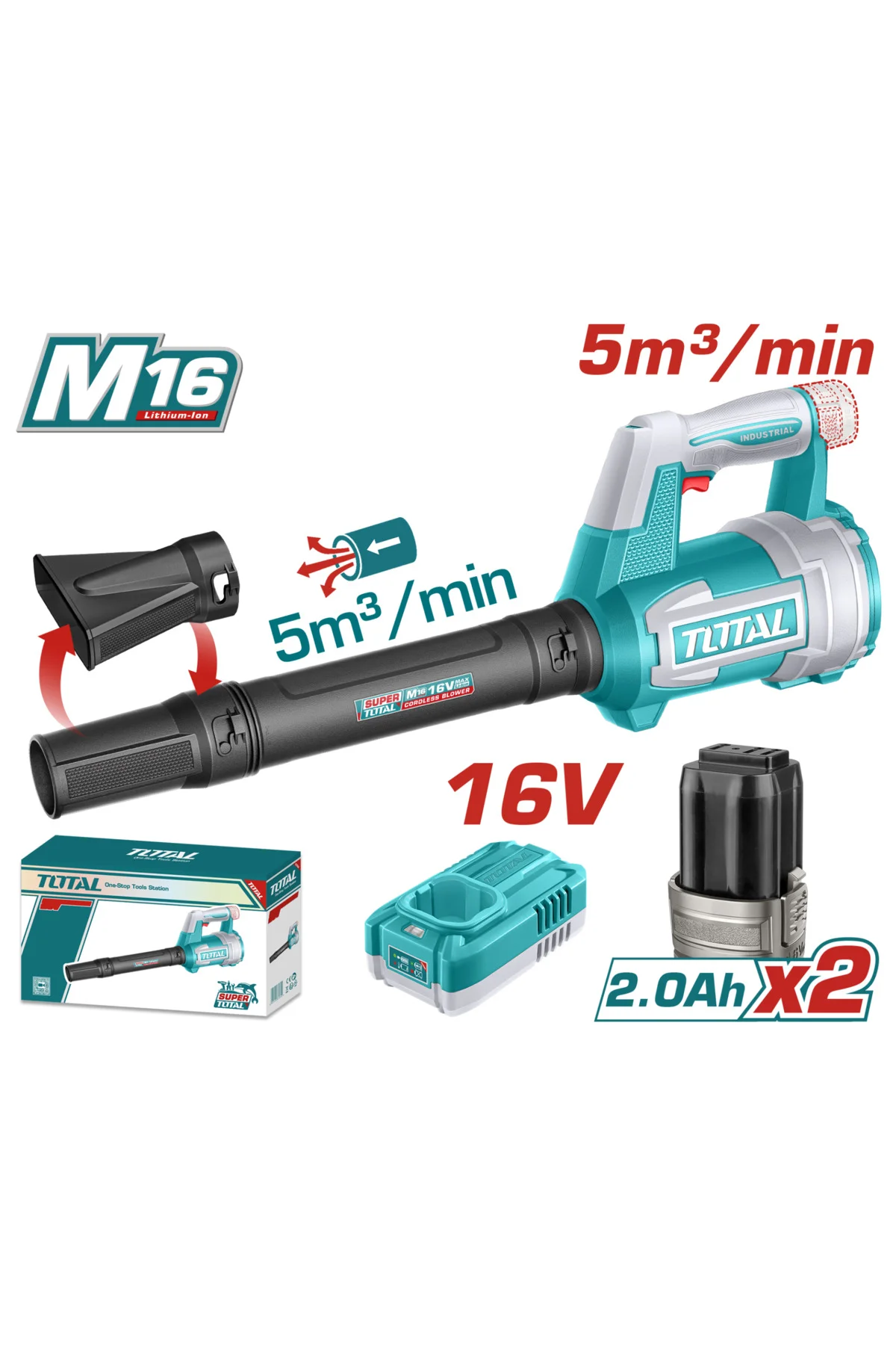 LI-ION ÇİFT AKÜLÜ 16V HAVA ÜFLEME MAKİNASI TABLI168082E Yüksek Ka