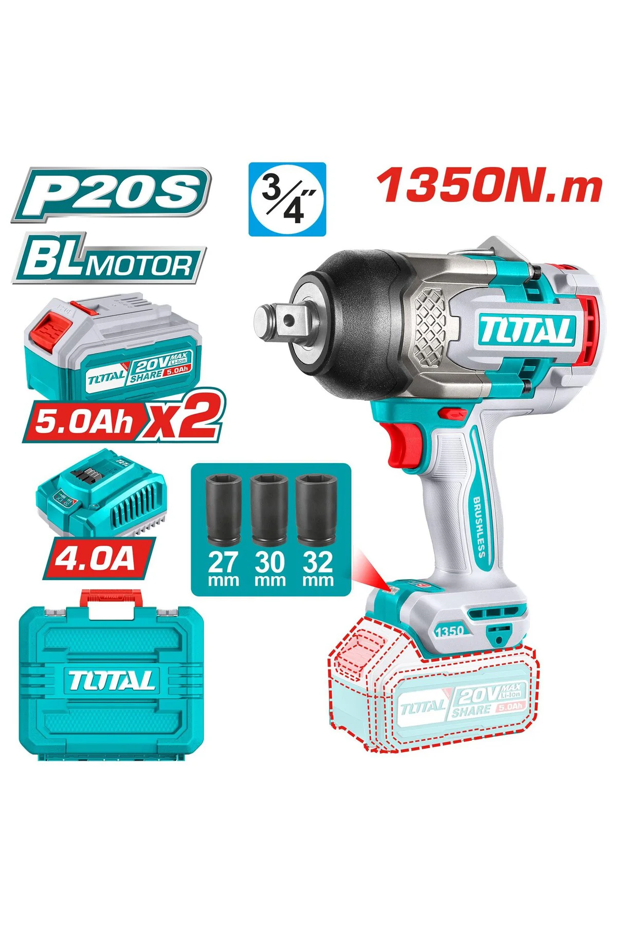 LI-ON AKÜLÜ 1350 NM SOMUN SÖKME - TIWLI20135E