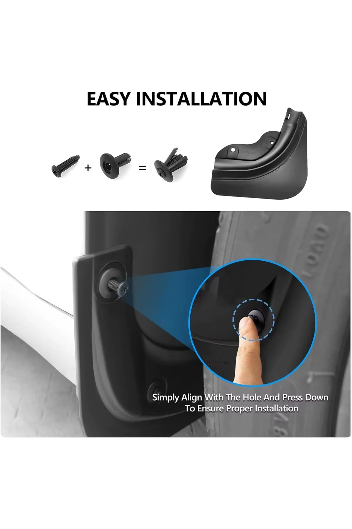 Li Parts Tesla Model Y Juniper 2025+ ve Standart Uyumlu TPE Materyallı Çamurluk, Paçalık Seti,