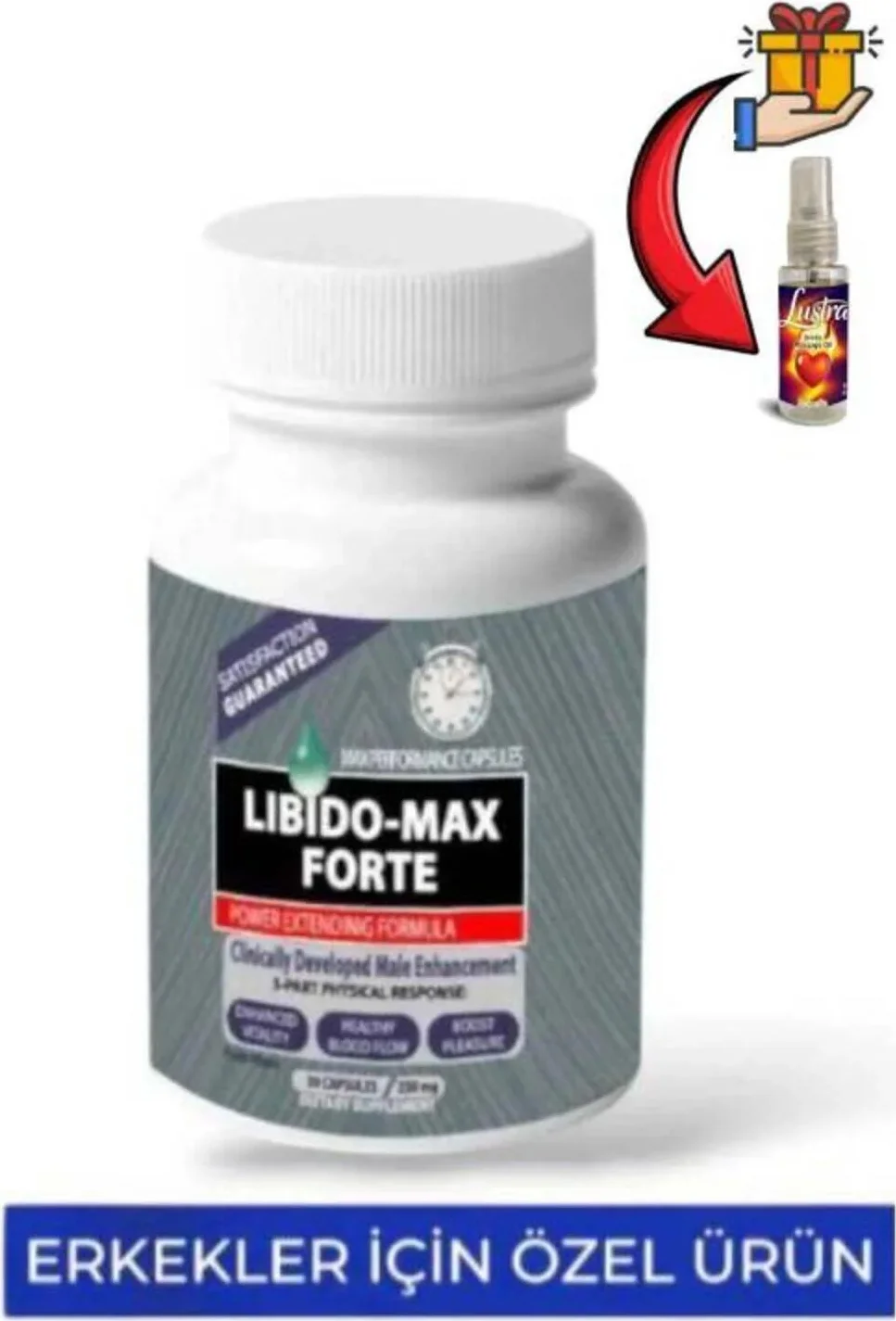 Li.bido Max Forte 30'lu + Lustra Masaj Yağı | Enerji ve Performans Desteği Fiyatı, Yorumları ve Özellikleri