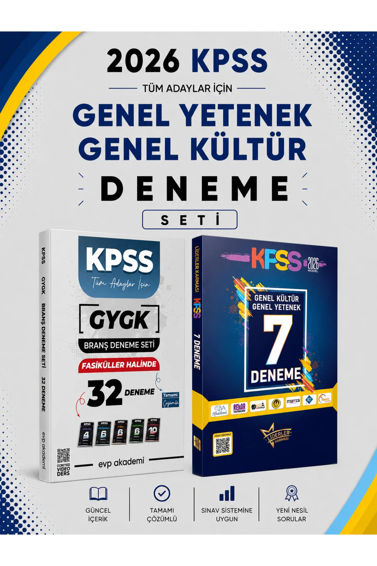 Liderler Karması 2026 KPSS GKGY 7 Deneme & KPSS Tüm Dersler 32 Deneme Seti