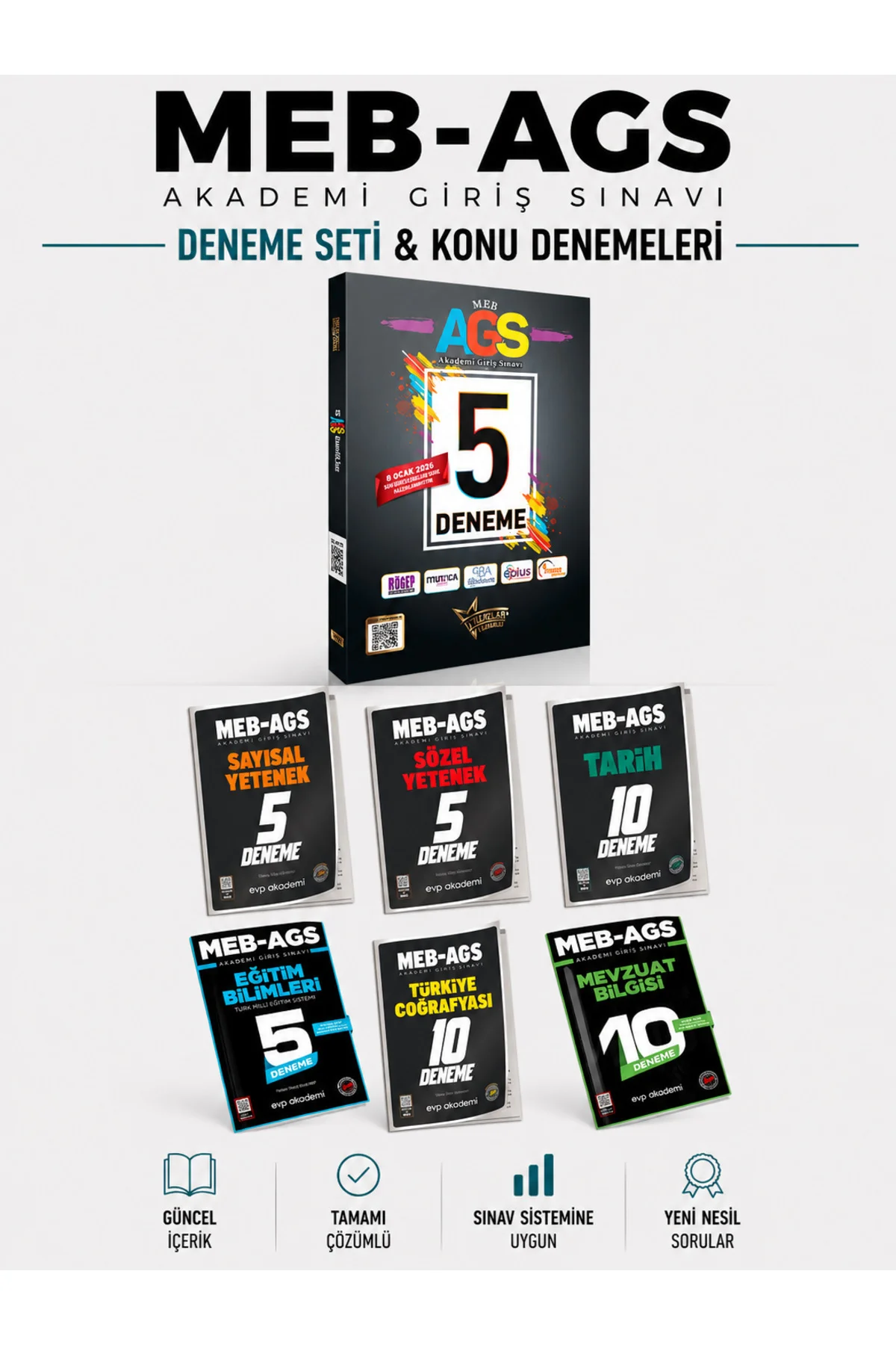 Liderler Karması 2026 MEB-AGS 5 Deneme & MEB AGS 45 Deneme Seti