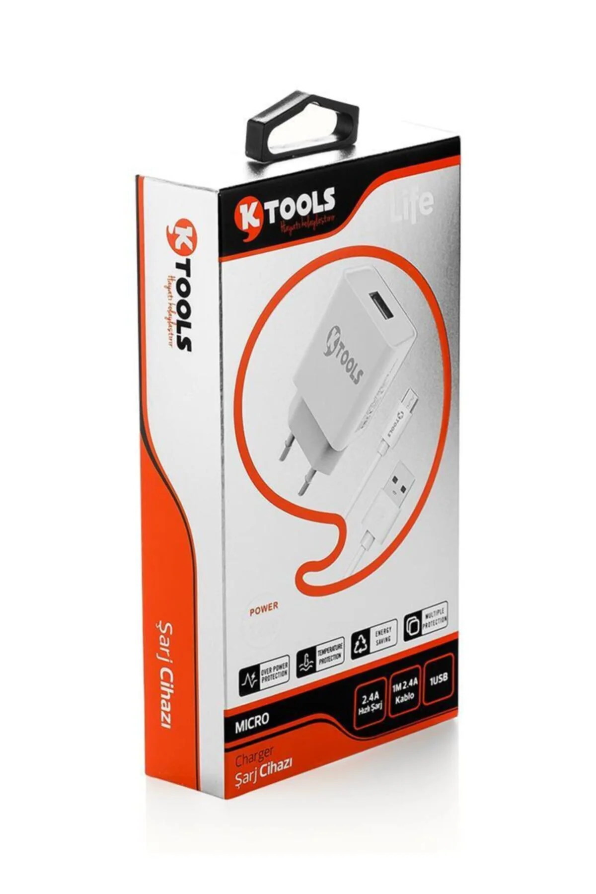 Life 12w Adaptör 2.4a 1m Type C Kablolu Hızlı Şarj Cihazı