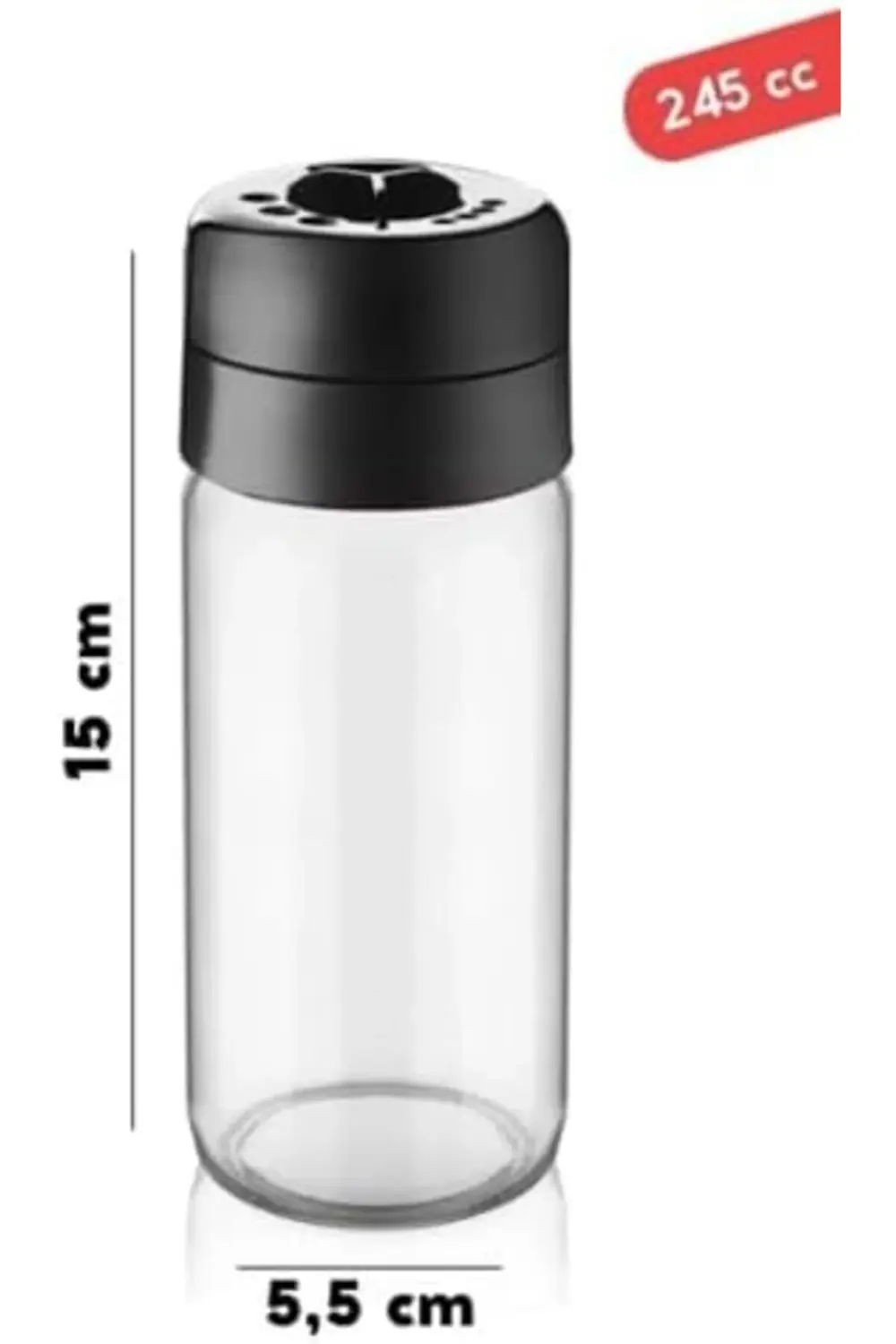 Life 6 Adet 245 ML Döner Kapaklı Cam Baharatlık Takımı MIT1085 11