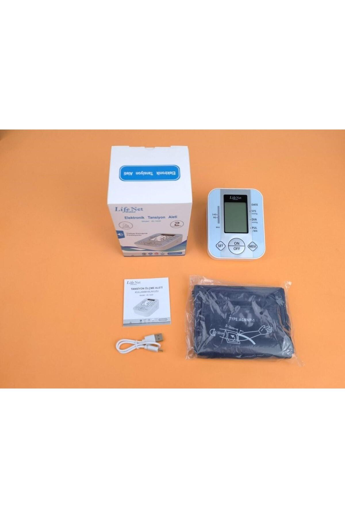 Life Net Elektronik Tansiyon Aleti Türkçe Konuşan Jn-163d Pilsiz 