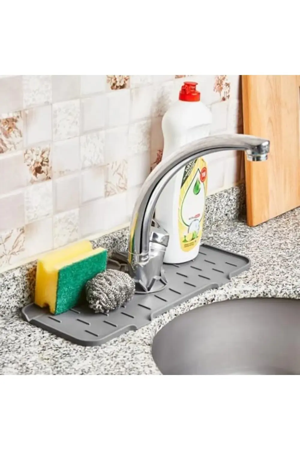 Life Su Tutucu Silikon Gri Musluk Matı MIT1033 395519