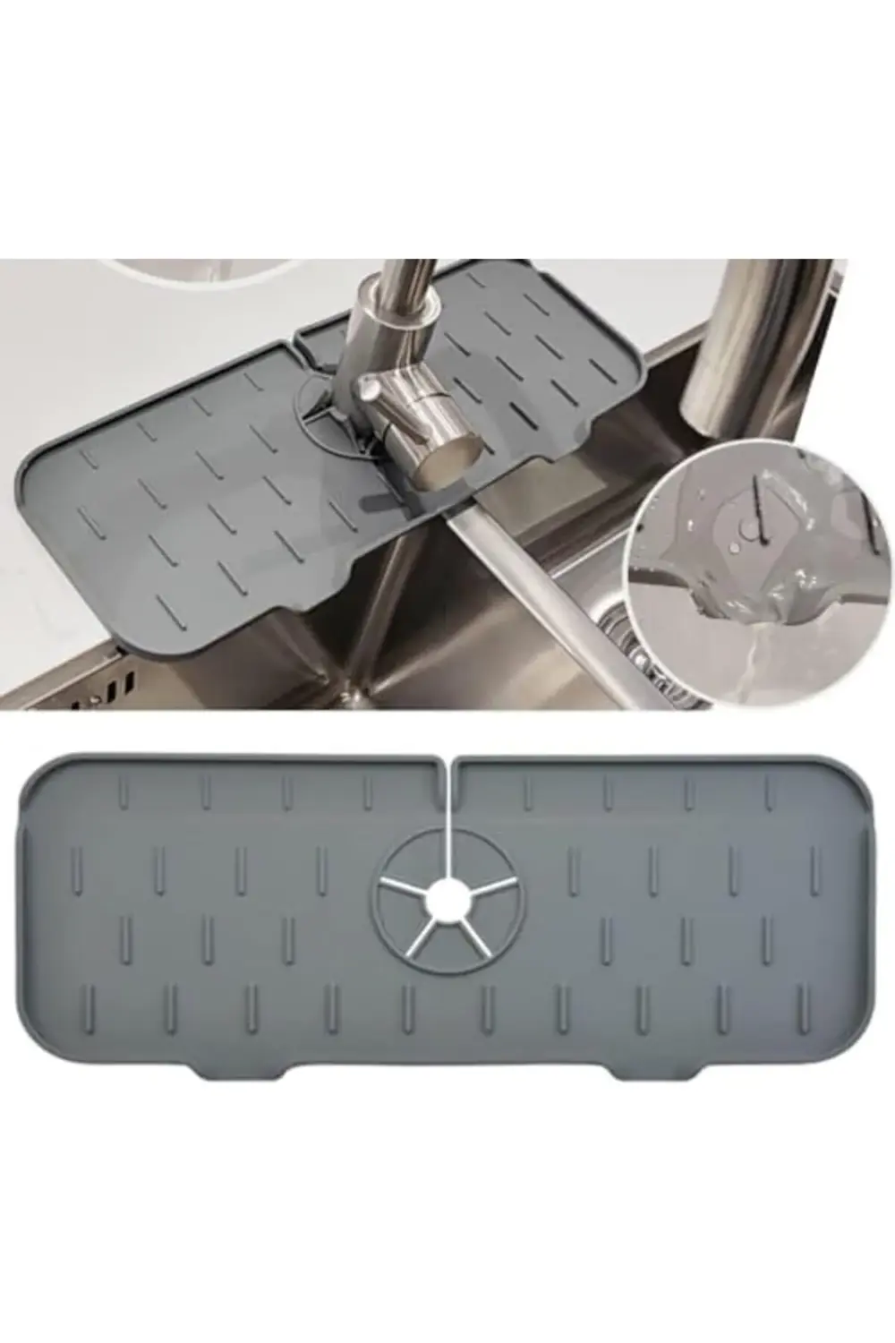 Life Su Tutucu Silikon Gri Musluk Matı MIT1033 395519