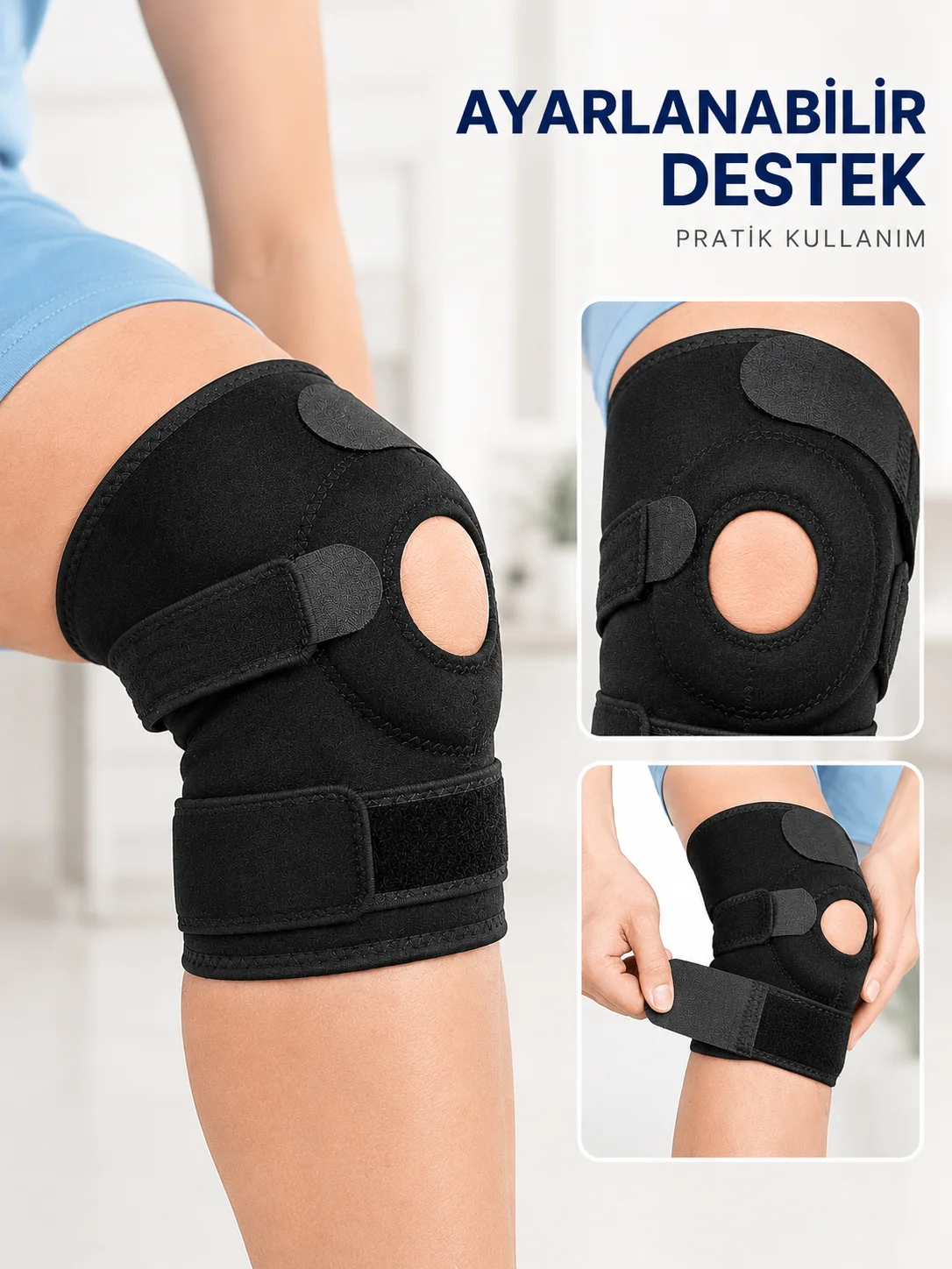 Ligamentli Diz Desteği Kısa Dizlik Ayarlanabilir Cırtlı Açık Patella Tasarım Fiyatı, Yorumları ve Özellikleri