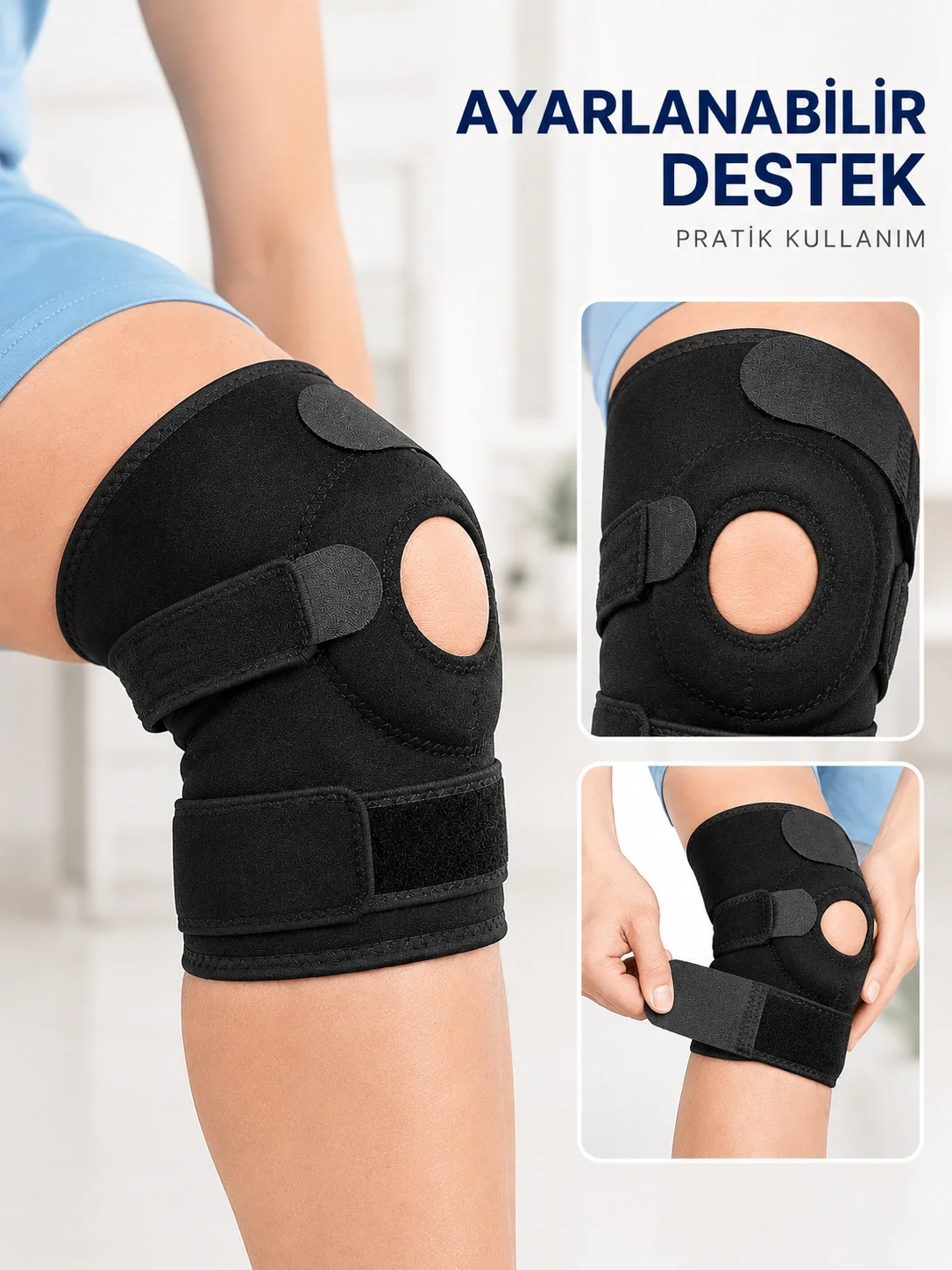 Ligamentli Diz Desteği Kısa Dizlik Ayarlanabilir Cırtlı Açık Patella Tasarım Fiyatı, Yorumları ve Özellikleri