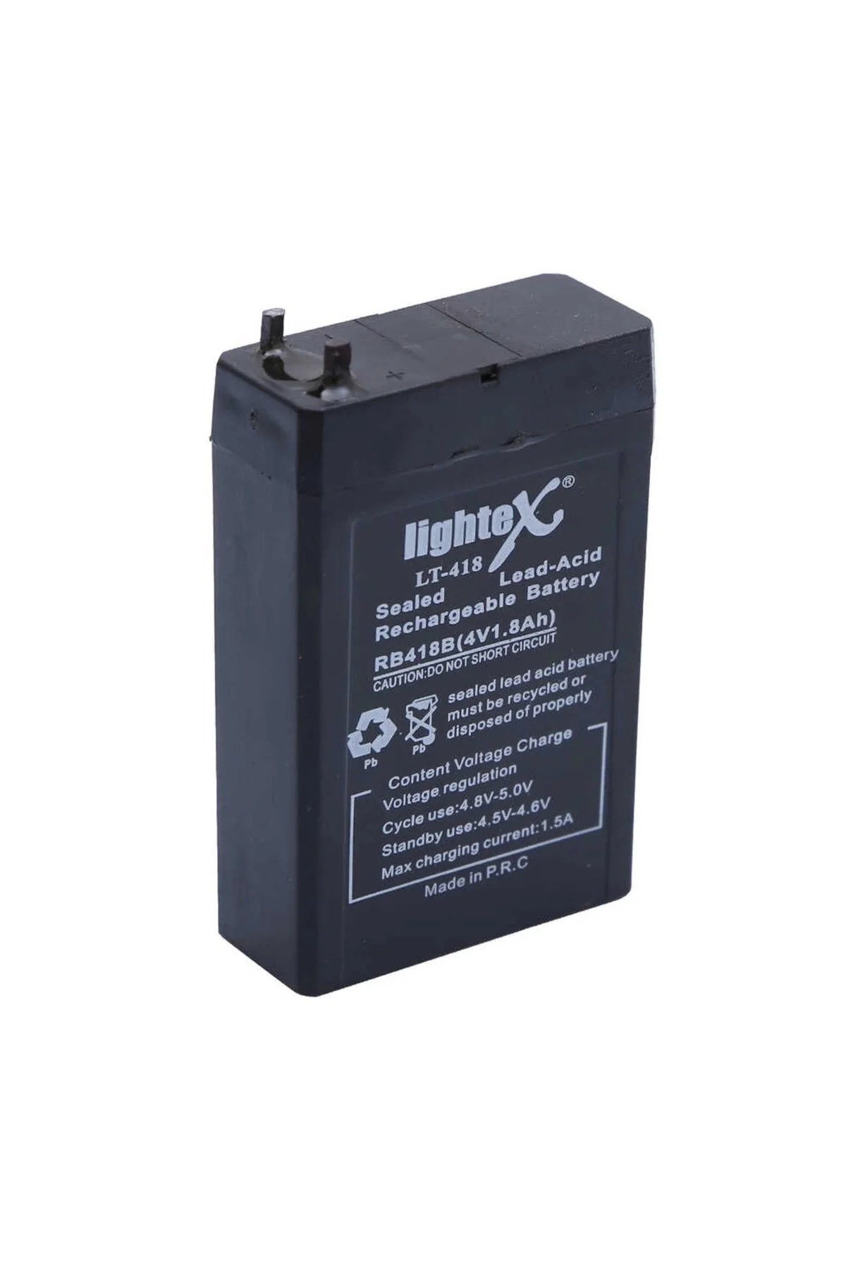 Lightex Lt-418 4V 1.8Ah Işıldak Fener Aküsü - Görsel 2